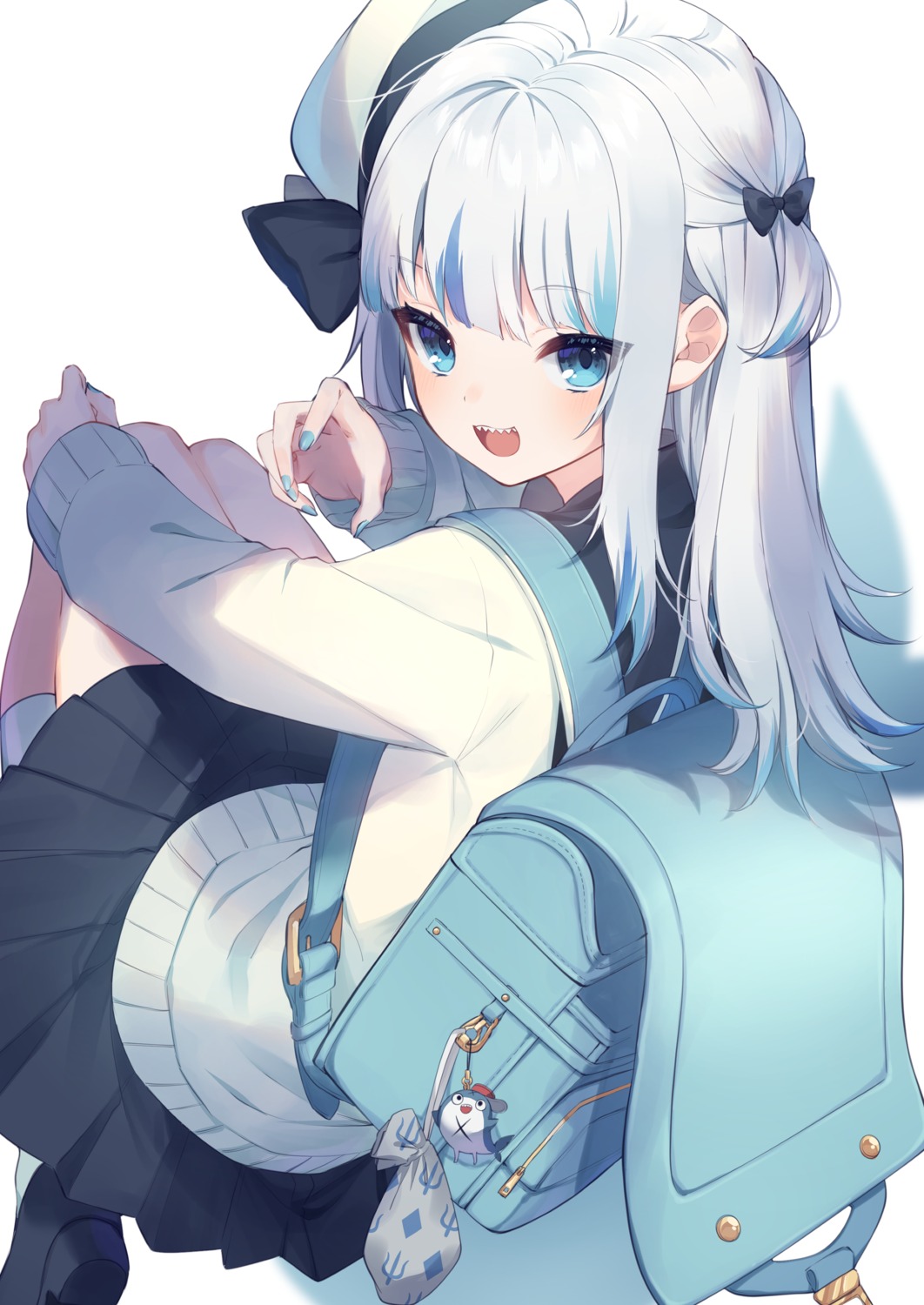 gawr_gura, hinakano_h, hololive, hololive_english, seifuku, skirt_lift, sweater