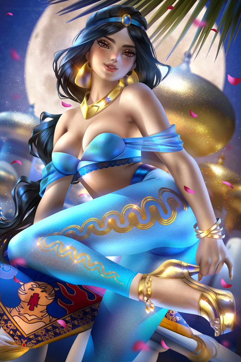 aladdin_(disney), ass, ayyasap, heels, jasmine_(disney), no_bra