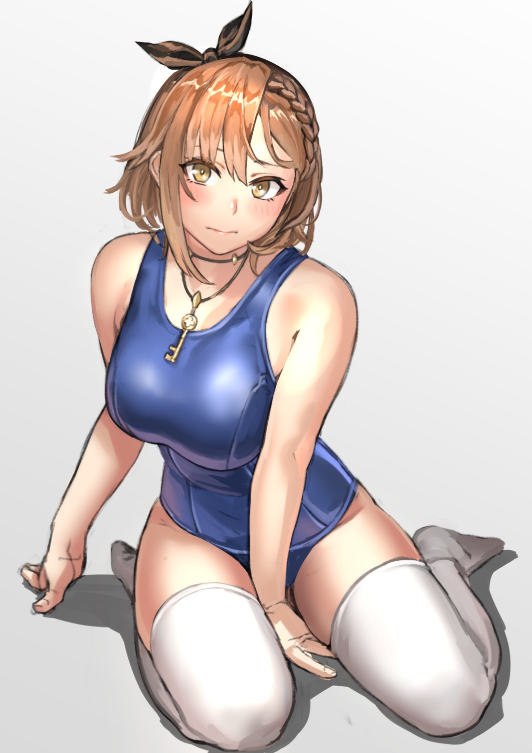 atelier, atelier_ryza, atelier_ryza_2, kilye_4421, reisalin_stout, school_swimsuit, swimsuits, thighhighs