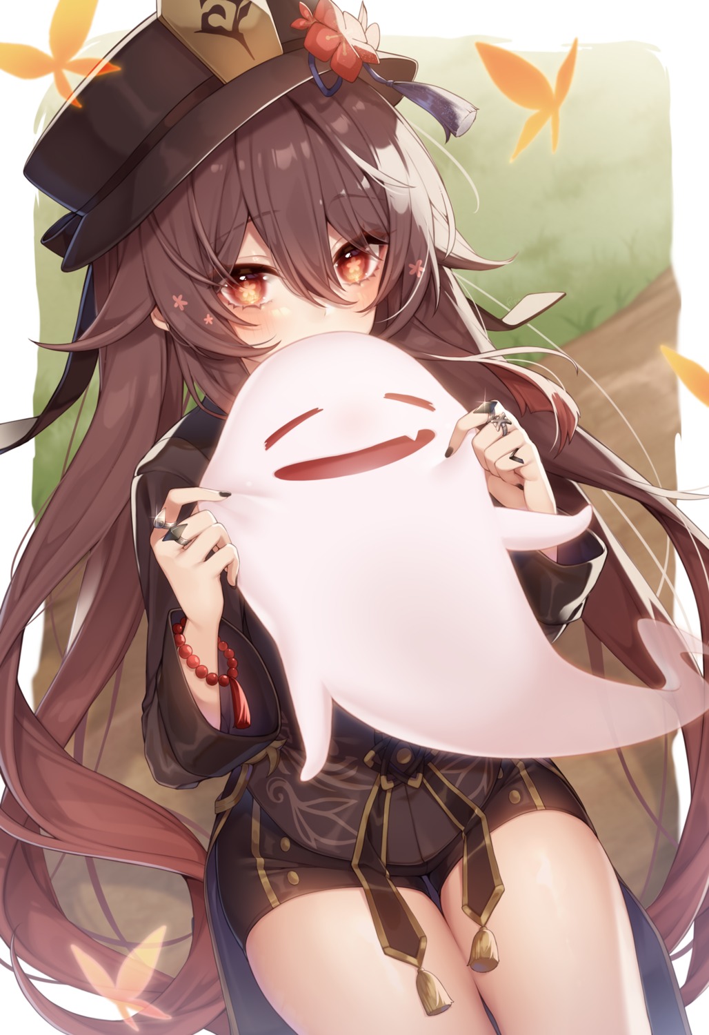 asian_clothes, genshin_impact, hu_tao, sherypton