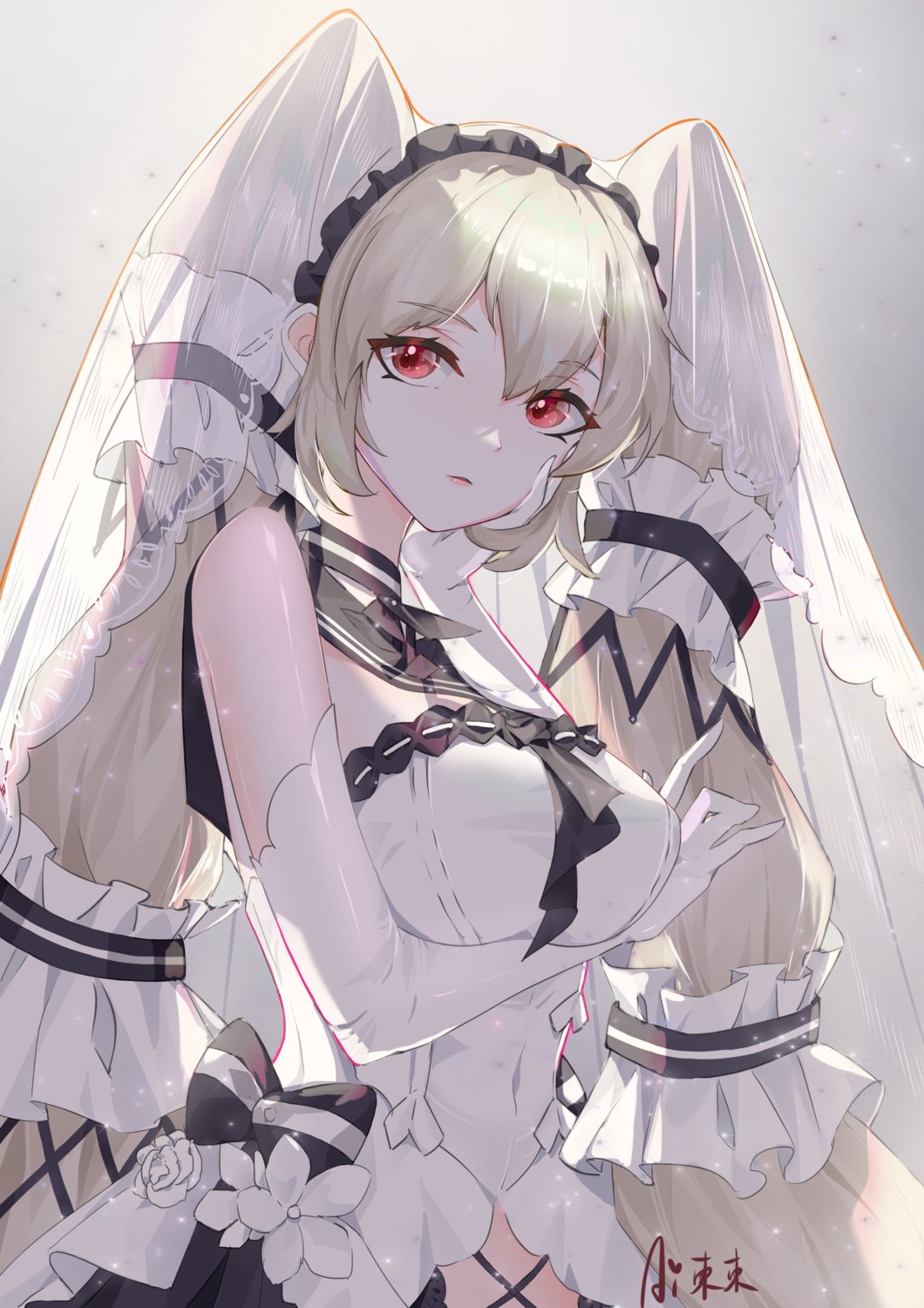 ai_dongdong, azur_lane, dress, formidable_(azur_lane), gothic_lolita, lolita_fashion, see_through