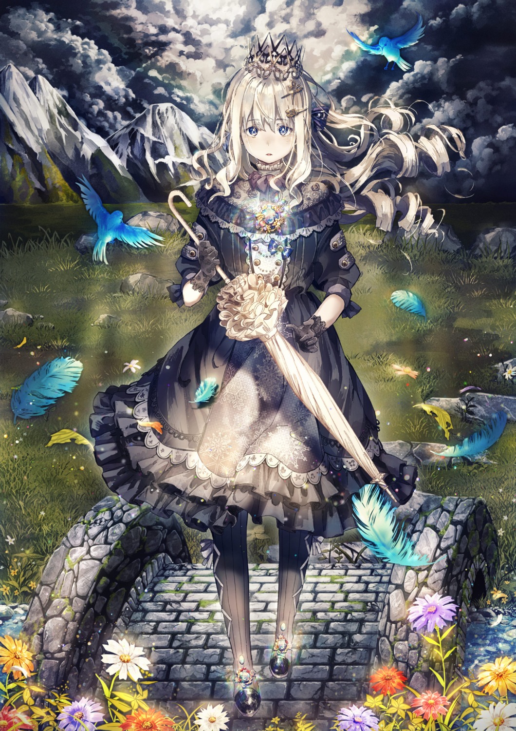 hajikkoneko, lolita_fashion, umbrella