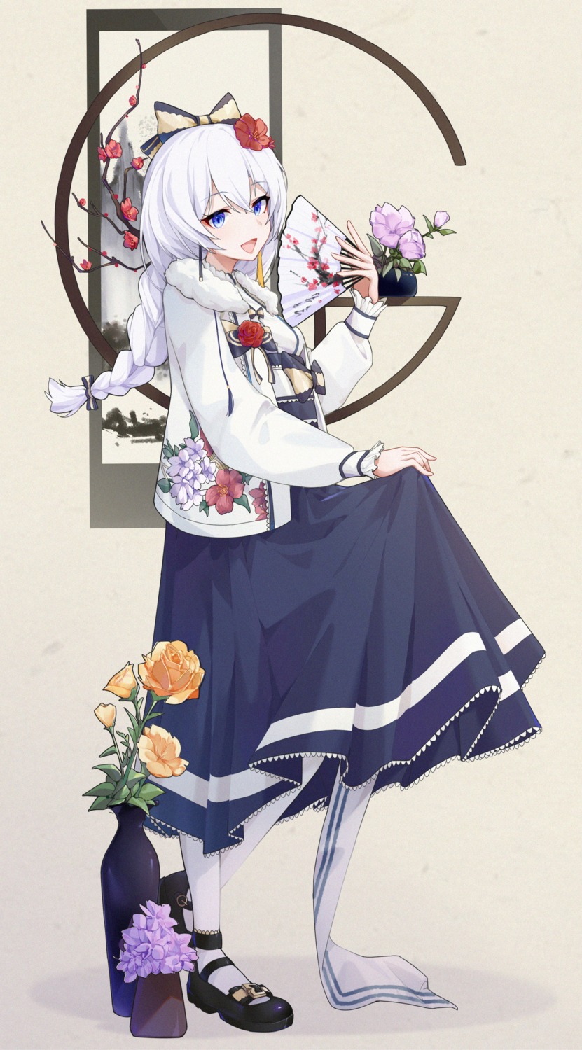 asian_clothes, benghuai_xueyuan, honkai_impact, skirt_lift, theresa_apocalypse, wood_cube