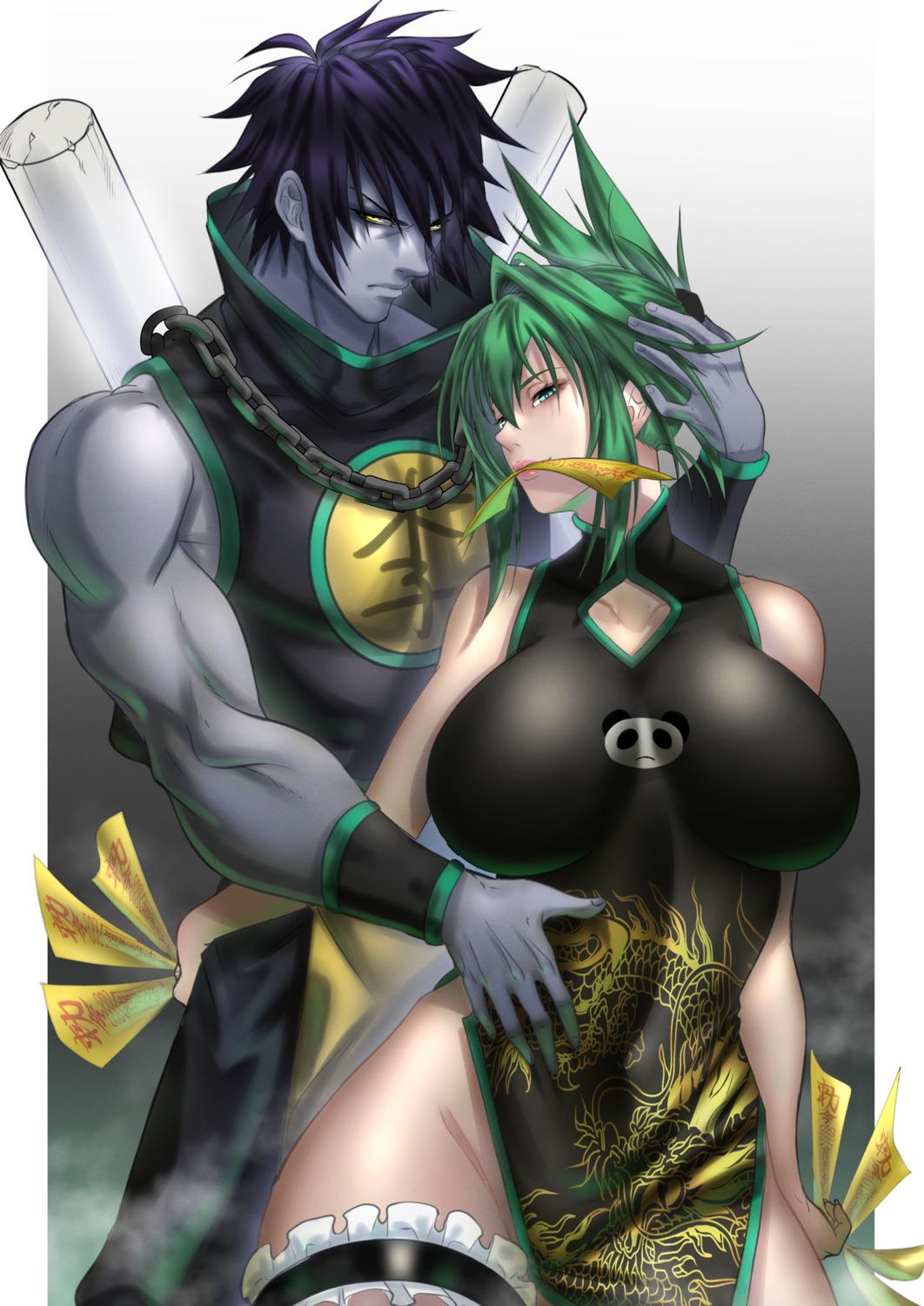 anima_(togashi), chinadress, garter, lee_bailong, shaman_king, tao_jun