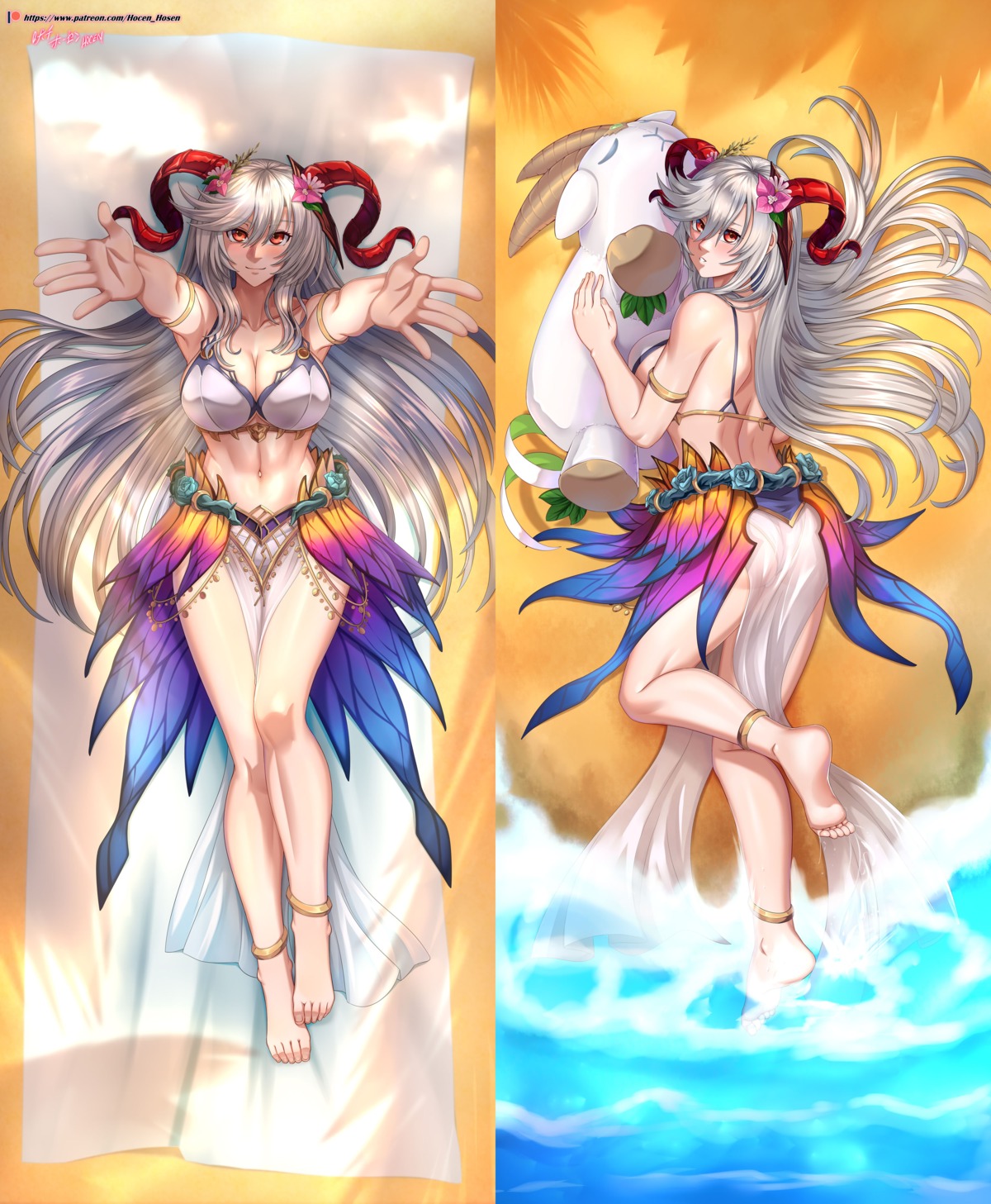ass, bikini, cleavage, dakimakura, fire_emblem, fire_emblem_heroes, freyja_(fire_emblem), holcen_hosen