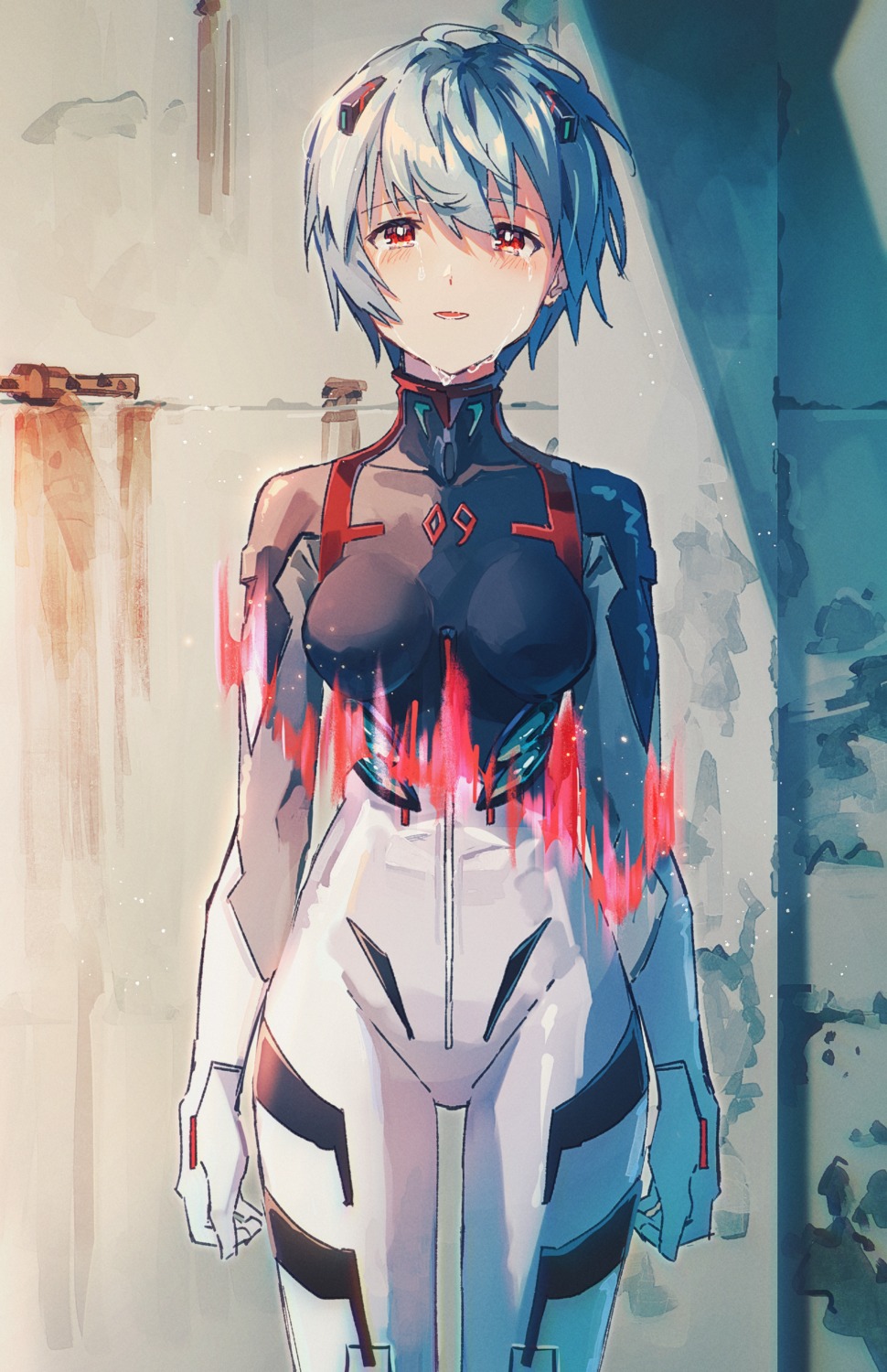 ayanami_rei, bodysuit, hajikkoneko, neon_genesis_evangelion