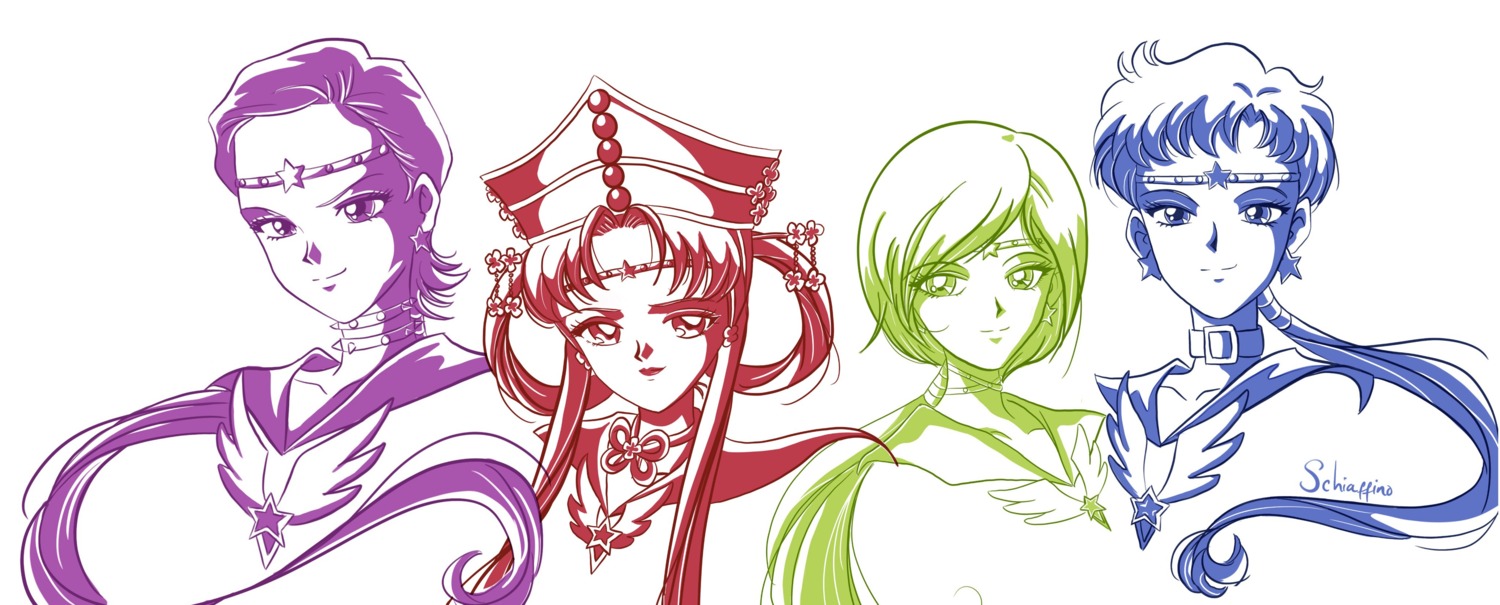 bishoujo_senshi_sailor_moon, monochrome, seiya_kou, tagme, taiki_kou, uniform, yaten_kou