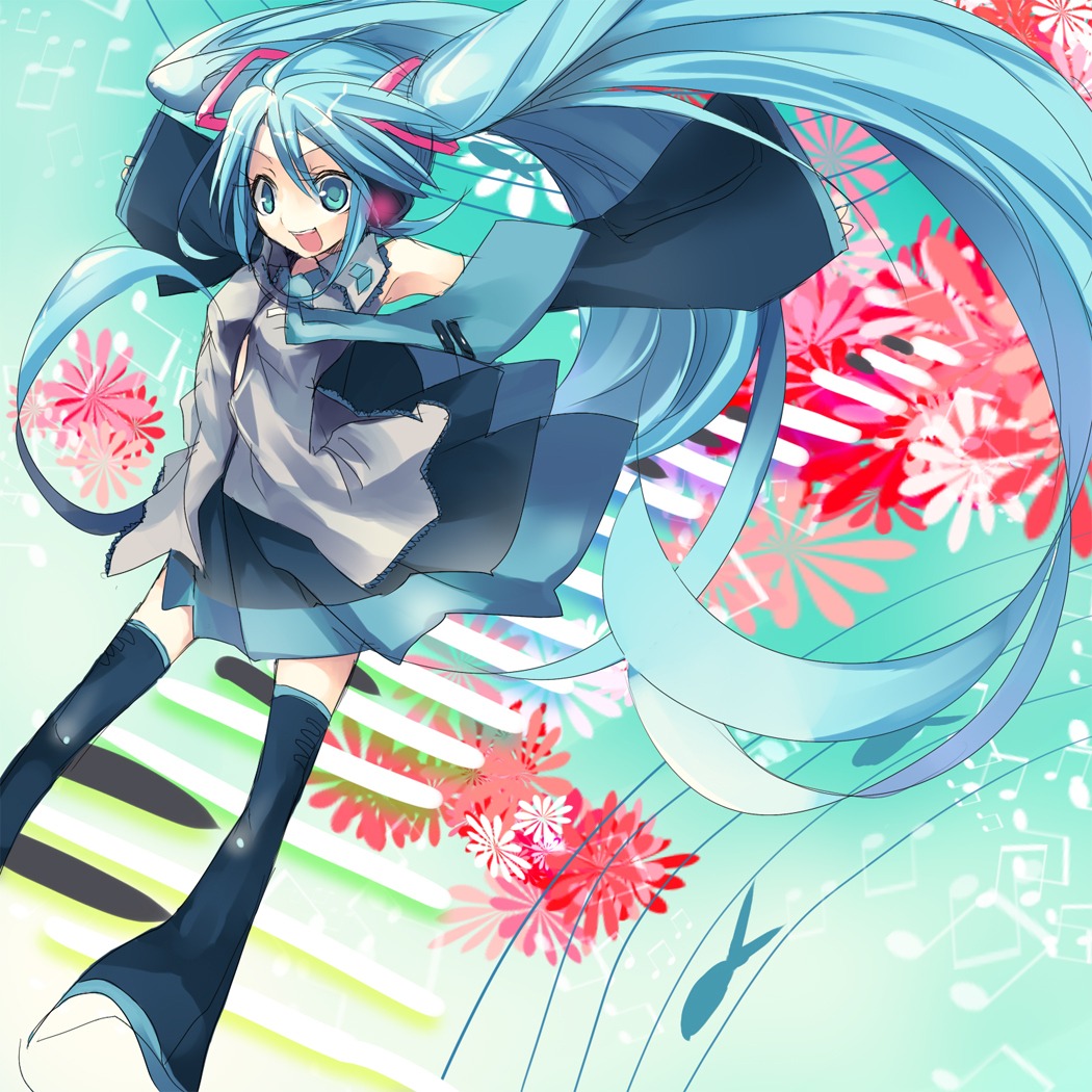 hanepochi, hatsune_miku, thighhighs, vocaloid