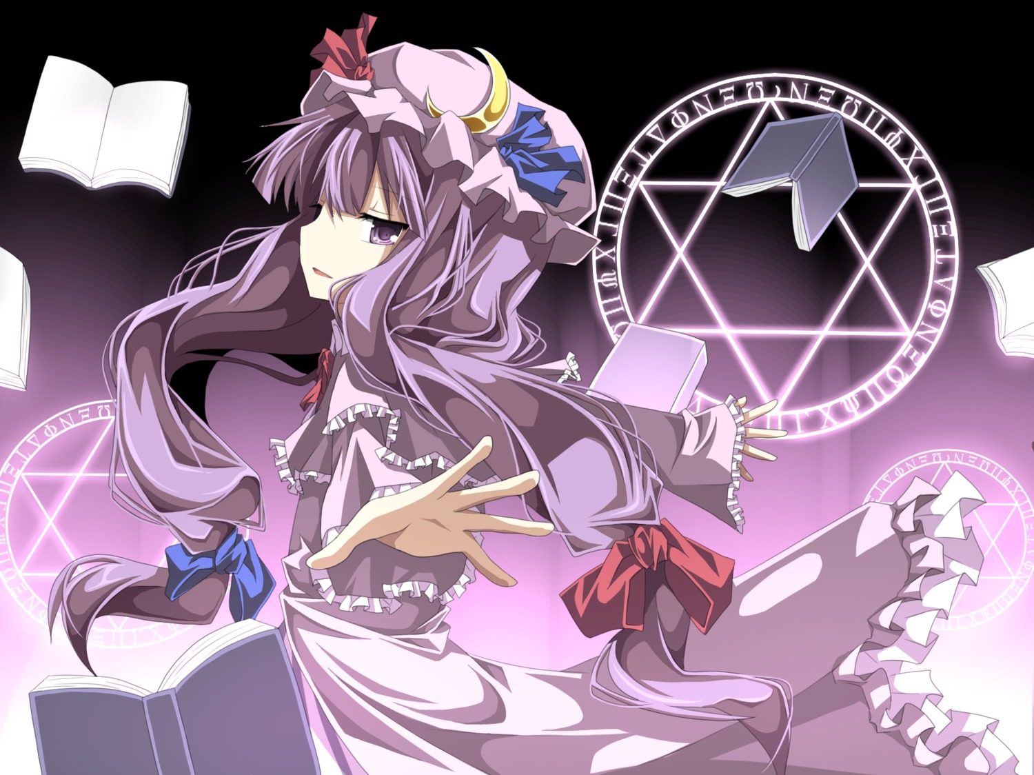 chiruku, patchouli_knowledge, touhou