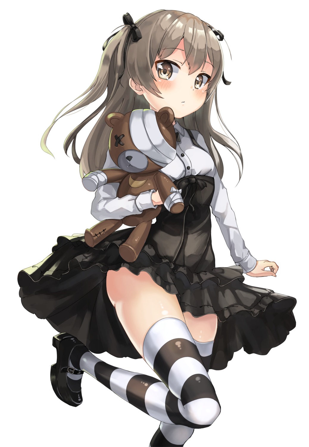 2drr, bandages, dress, girls_und_panzer, gothic_lolita, heels, lolita_fashion, shimada_arisu