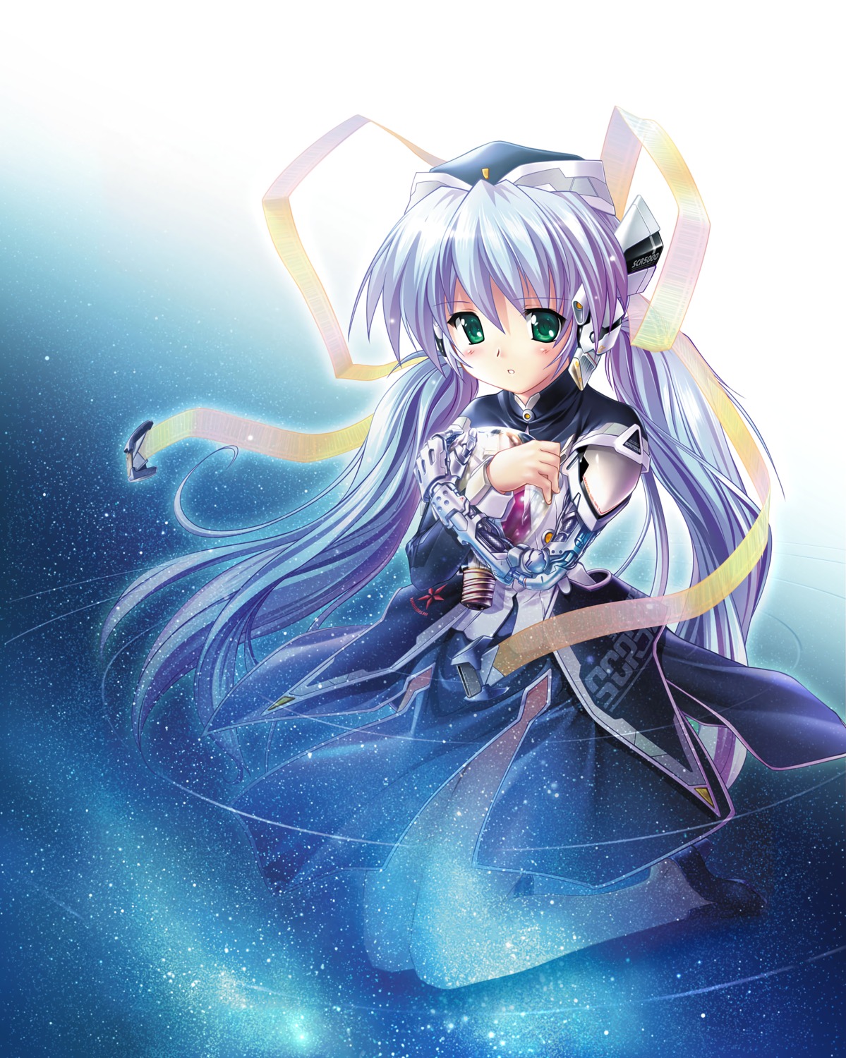 heels, hoshino_yumemi, key, komatsu_e-ji, mecha_musume, nopan, planetarian, skirt_lift
