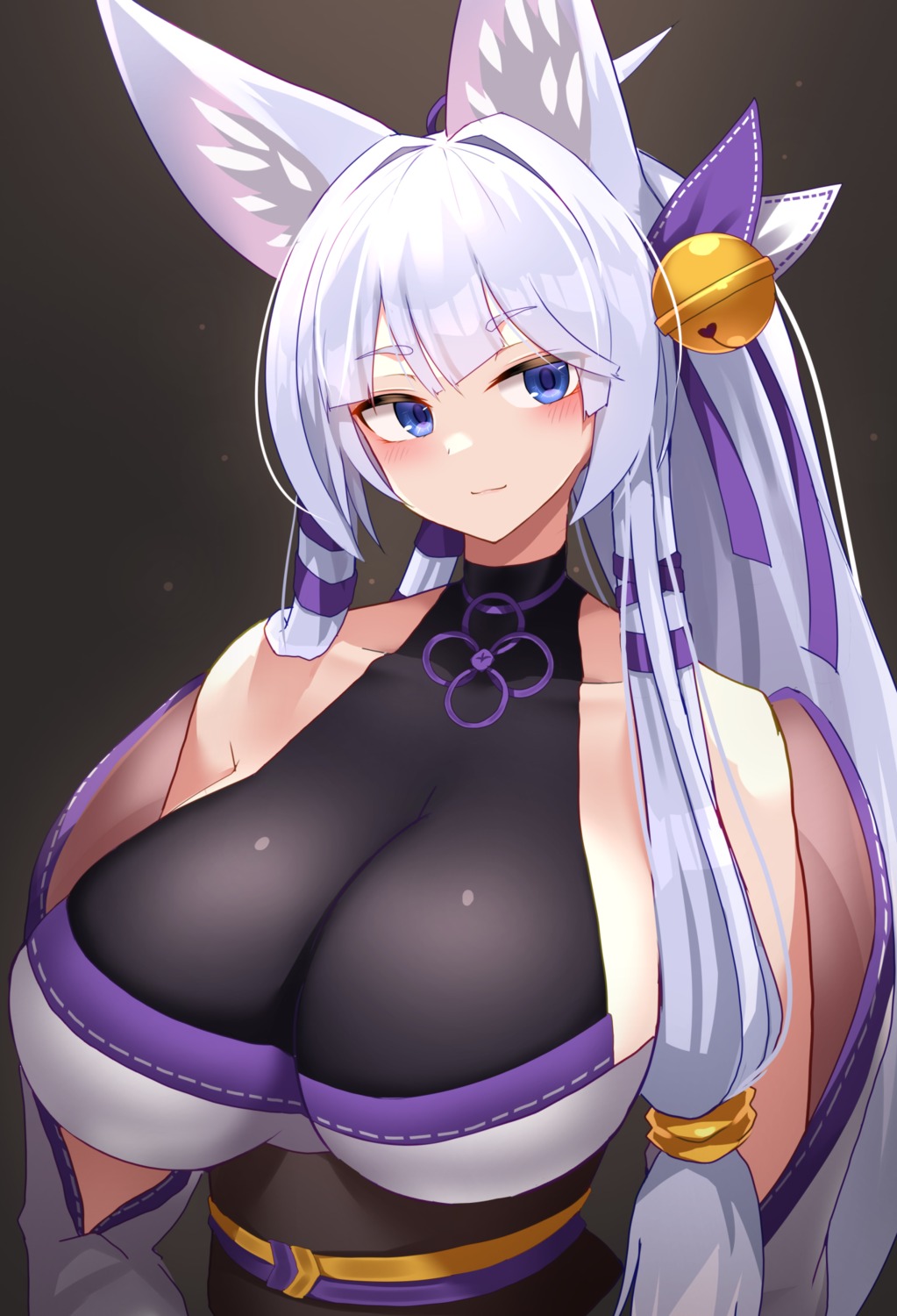 animal_ears, japanese_clothes, kitsune, no_bra, tylwing