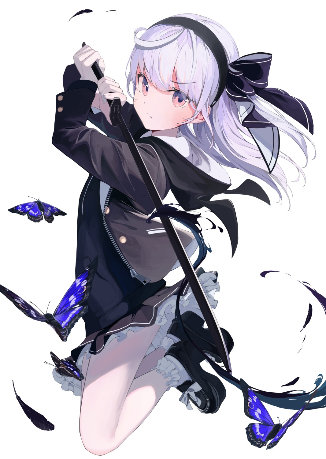 mikisai, skirt_lift, sword