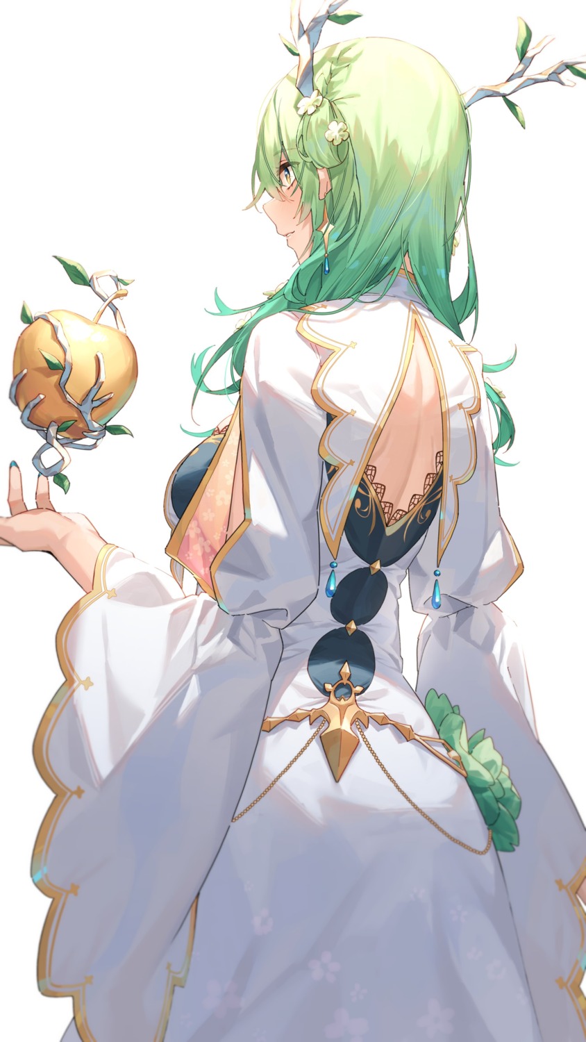 ceres_fauna, dress, hololive, hololive_english, horns, tsukino_(nakajimaseiki)