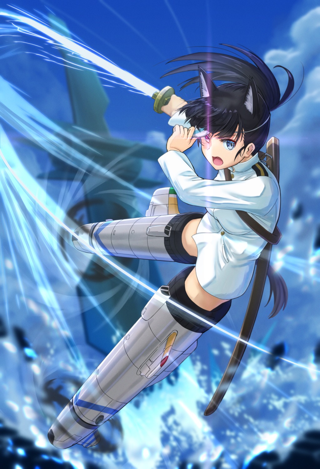 animal_ears, heterochromia, inumimi, sakamoto_mio, strike_witches, strike_witches:_operation_victory_arrow, strike_witches_2, strike_witches_gekijouban