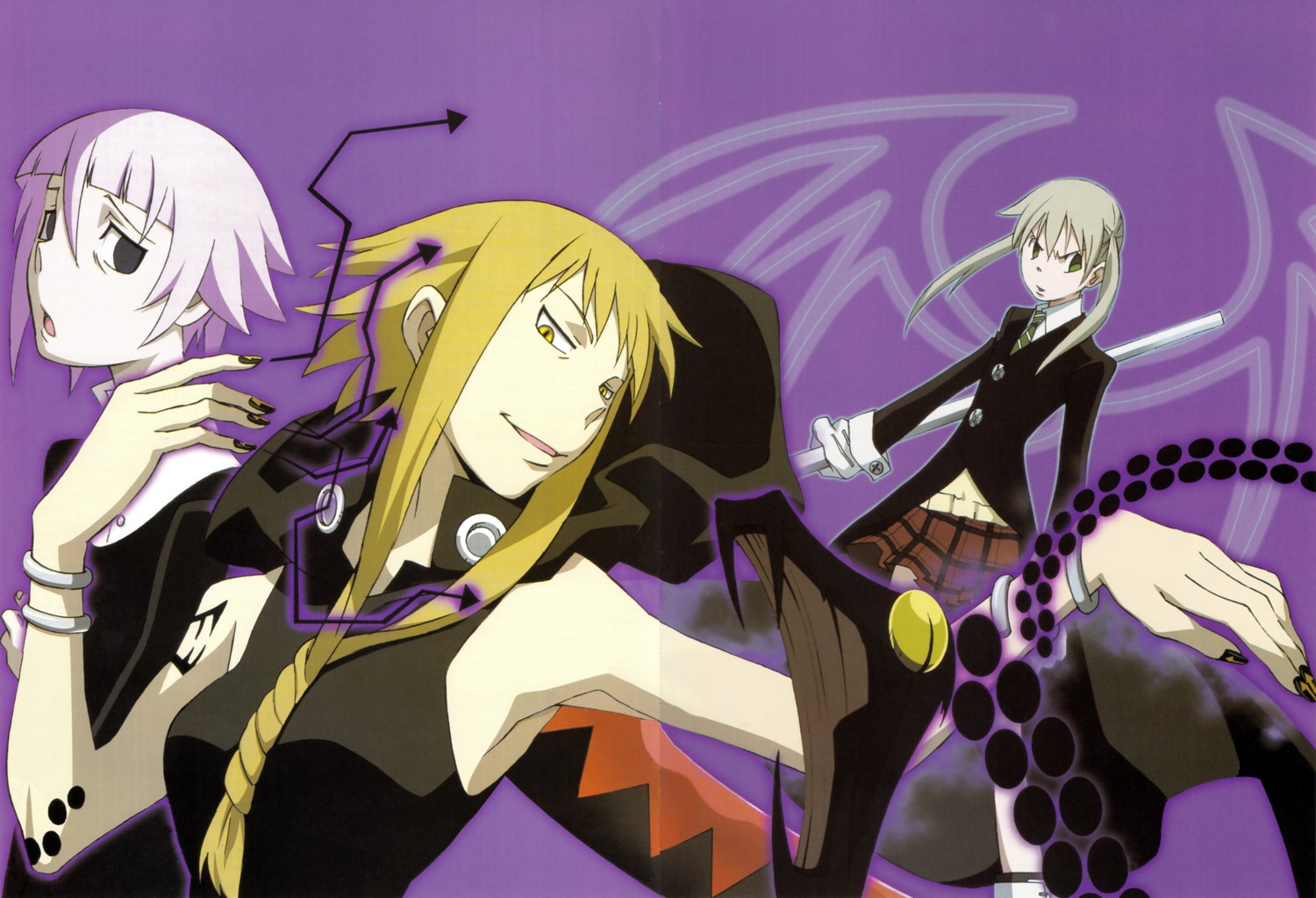 gap, maka_albarn, makenshi_chrona, medusa_gorgon, screening, soul_eater, wings