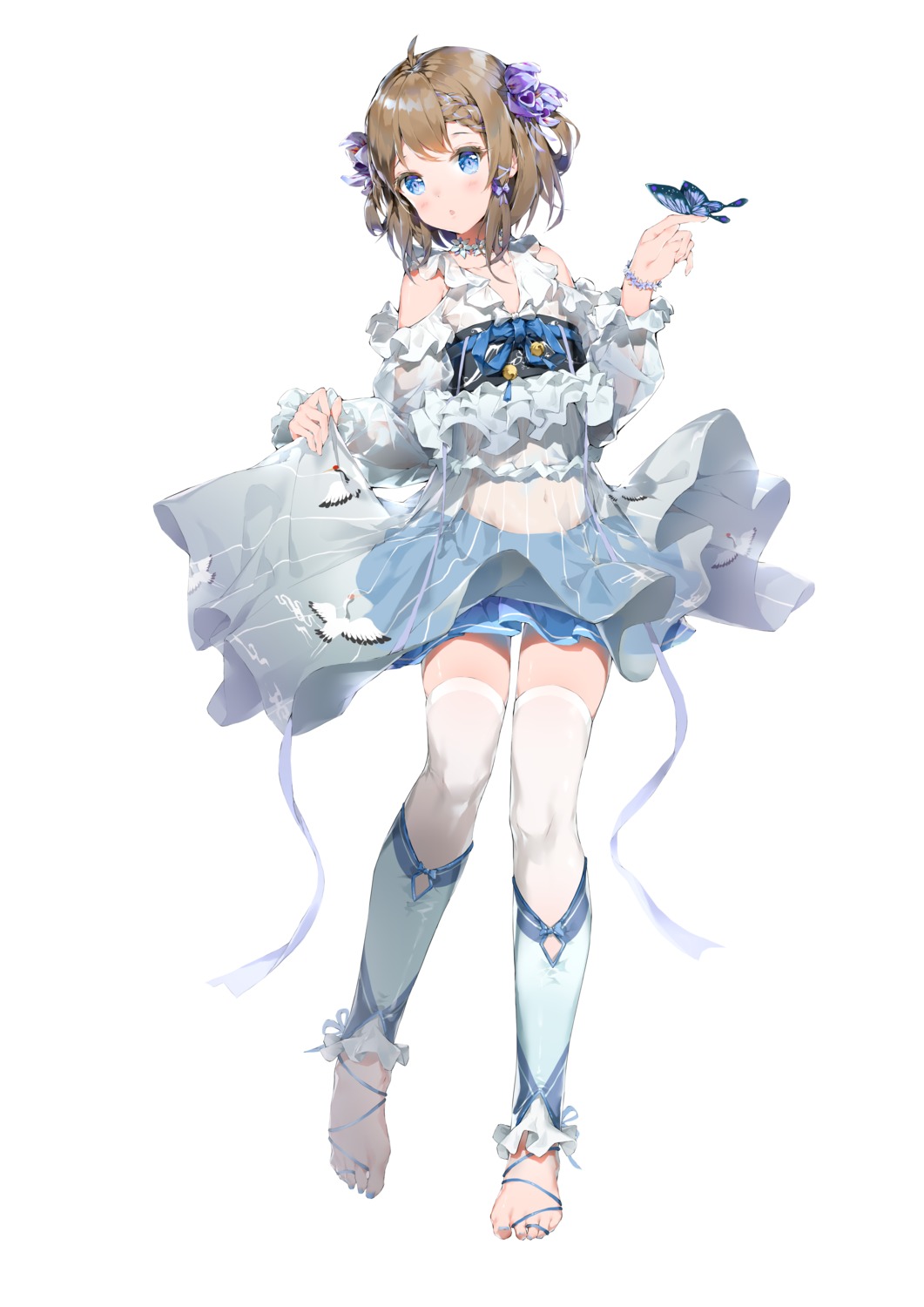bodhi_wushushenghua, see_through, skirt_lift, thighhighs