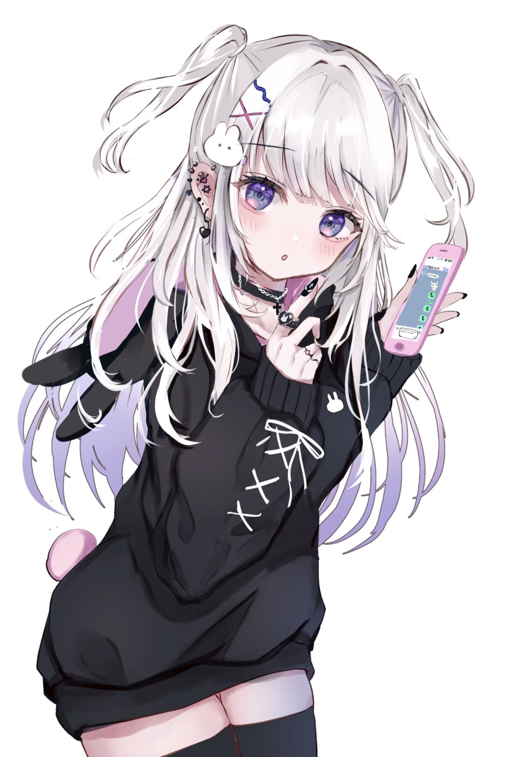 sakura_mochiko, tail, thighhighs