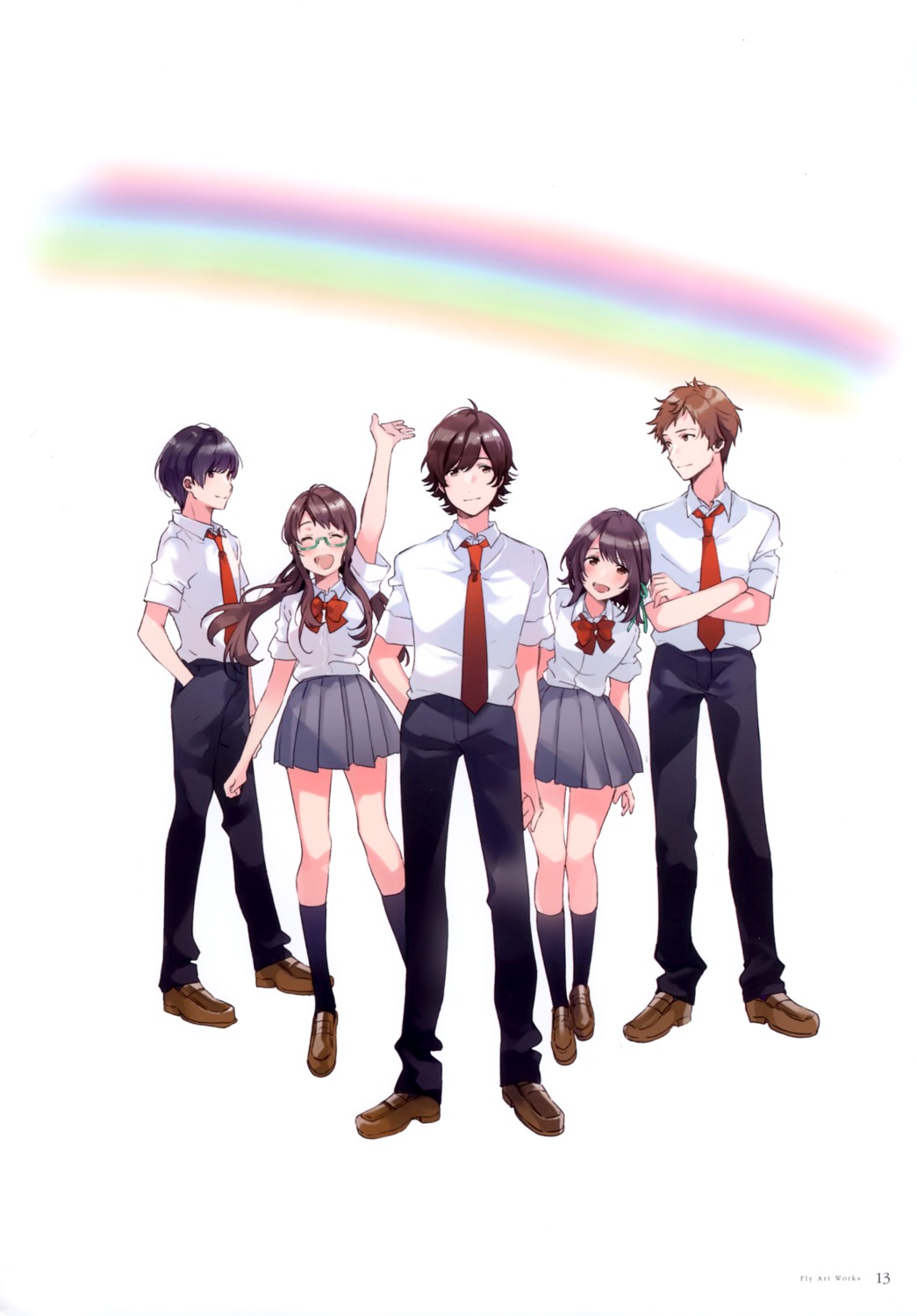 aoi_yuito, fly, fukazawa_chigusa, irozuku_sekai_no_ashita_kara, kawai_kurumi, kazano_asagi, megane, seifuku