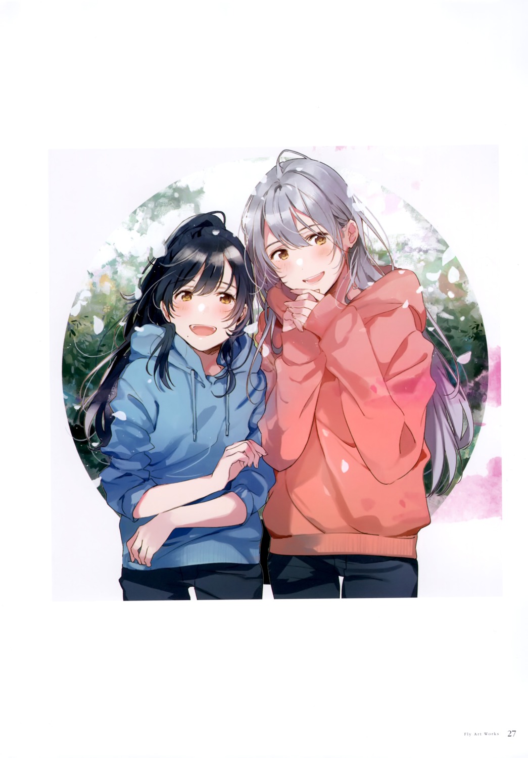 fly, irozuku_sekai_no_ashita_kara, tsukishiro_hitomi, tsukishiro_kohaku