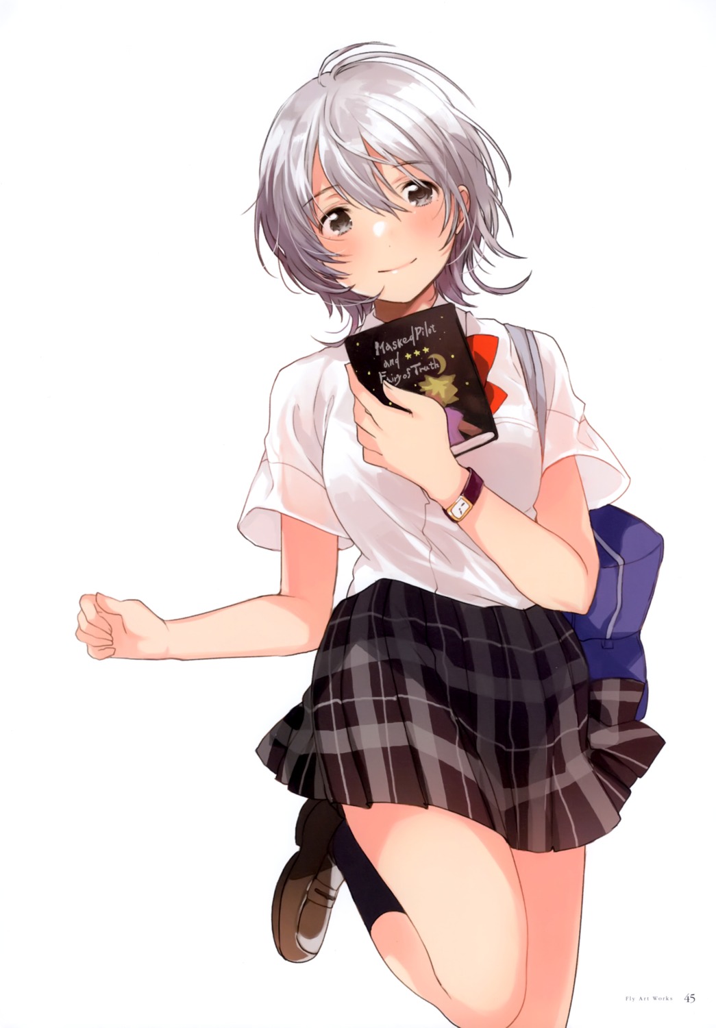 fly, jaku-chara_tomozaki-kun, kikuchi_fuuka, seifuku, skirt_lift