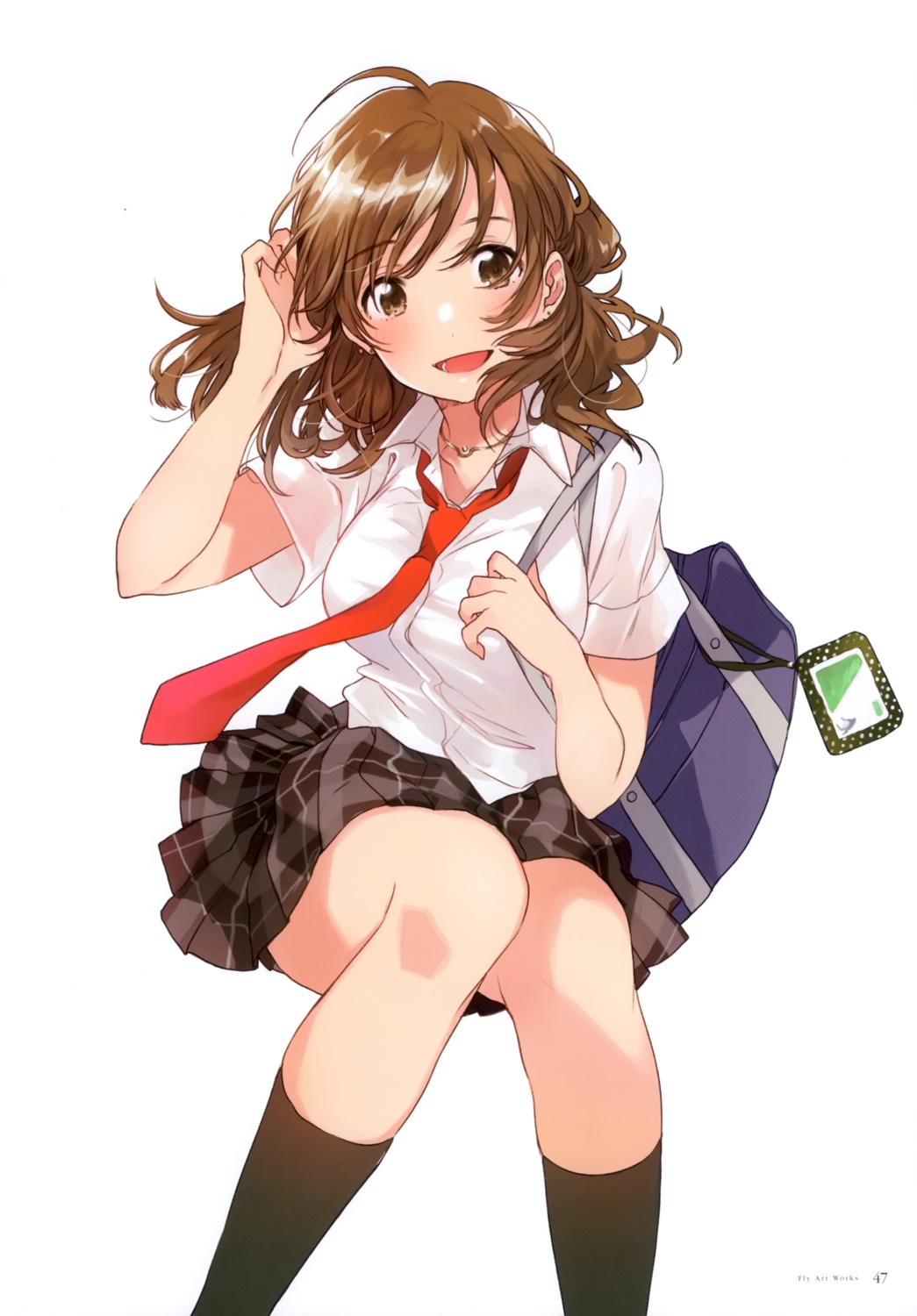 fly, izumi_yuzu, jaku-chara_tomozaki-kun, seifuku, skirt_lift