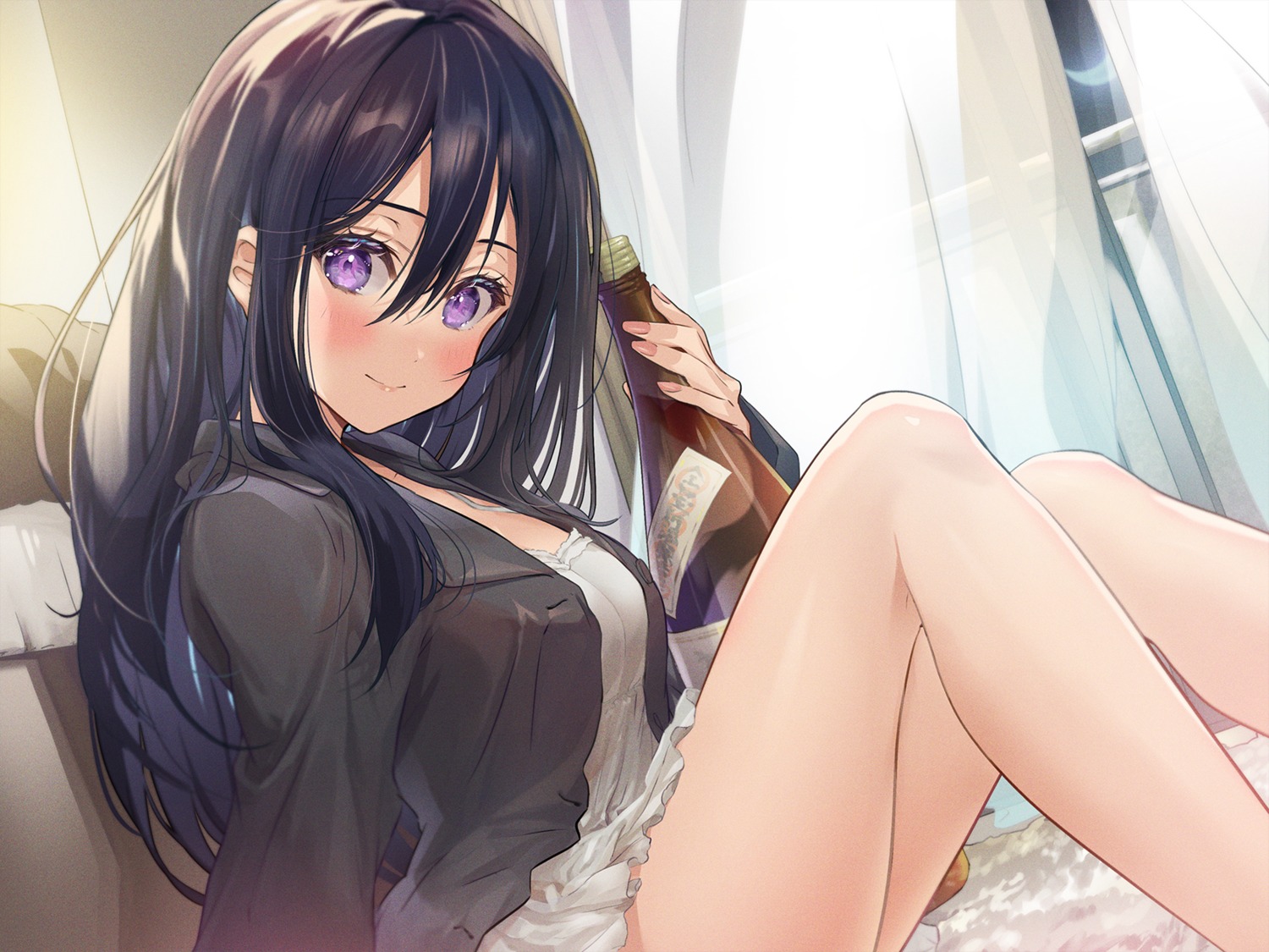 donna_pajama_ga_suki_desuka?, necomi, skirt_lift, yotsuya_tamaki