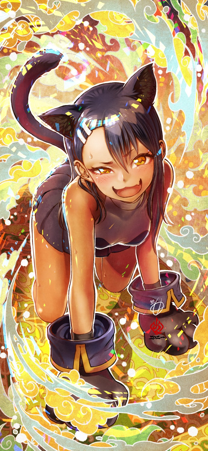 amaguchi_chiyoko, animal_ears, ijiranaide_nagatoro-san, nagatoro_hayase, nekomimi, tail