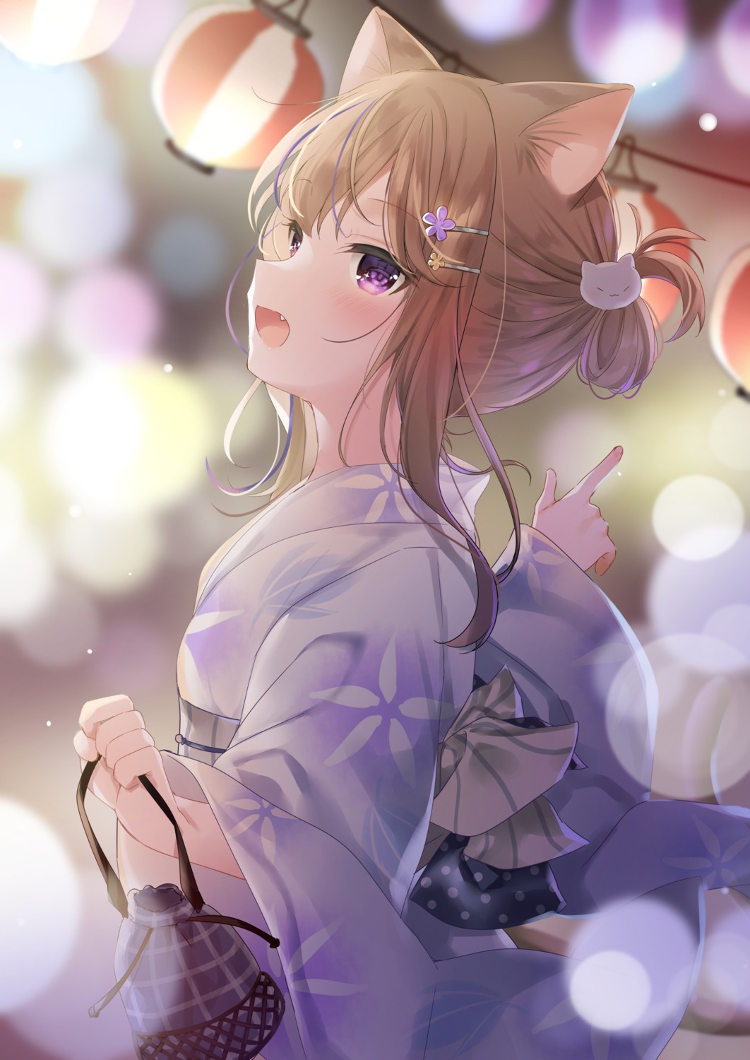 animal_ears, leo, mafuyu_(chibi21), nekomimi, yukata