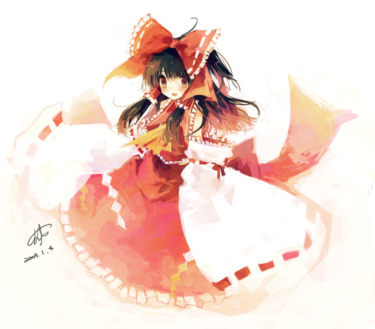 hakurei_reimu, kashiwaba_hisano, touhou