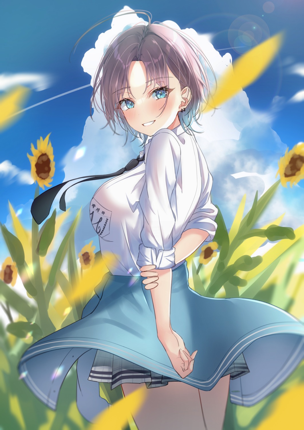 asakura_tooru, kunimine_yuzuki, seifuku, sweater, the_idolm@ster, the_idolm@ster_shiny_colors