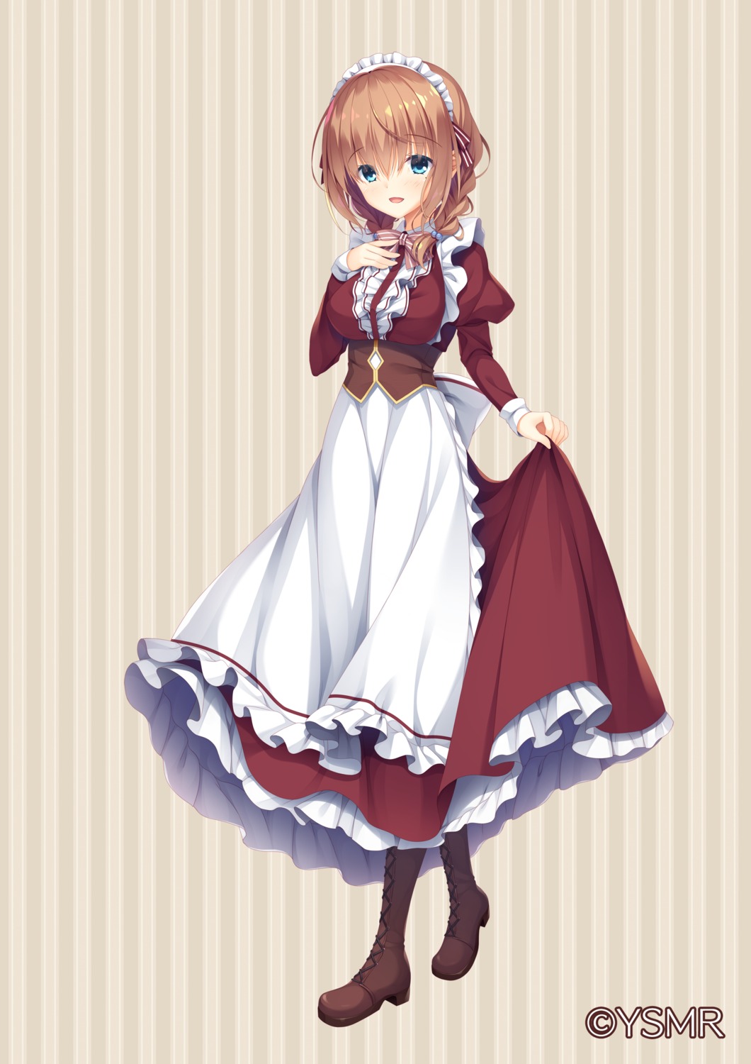 hazumi_rio, maid, skirt_lift, ysmr