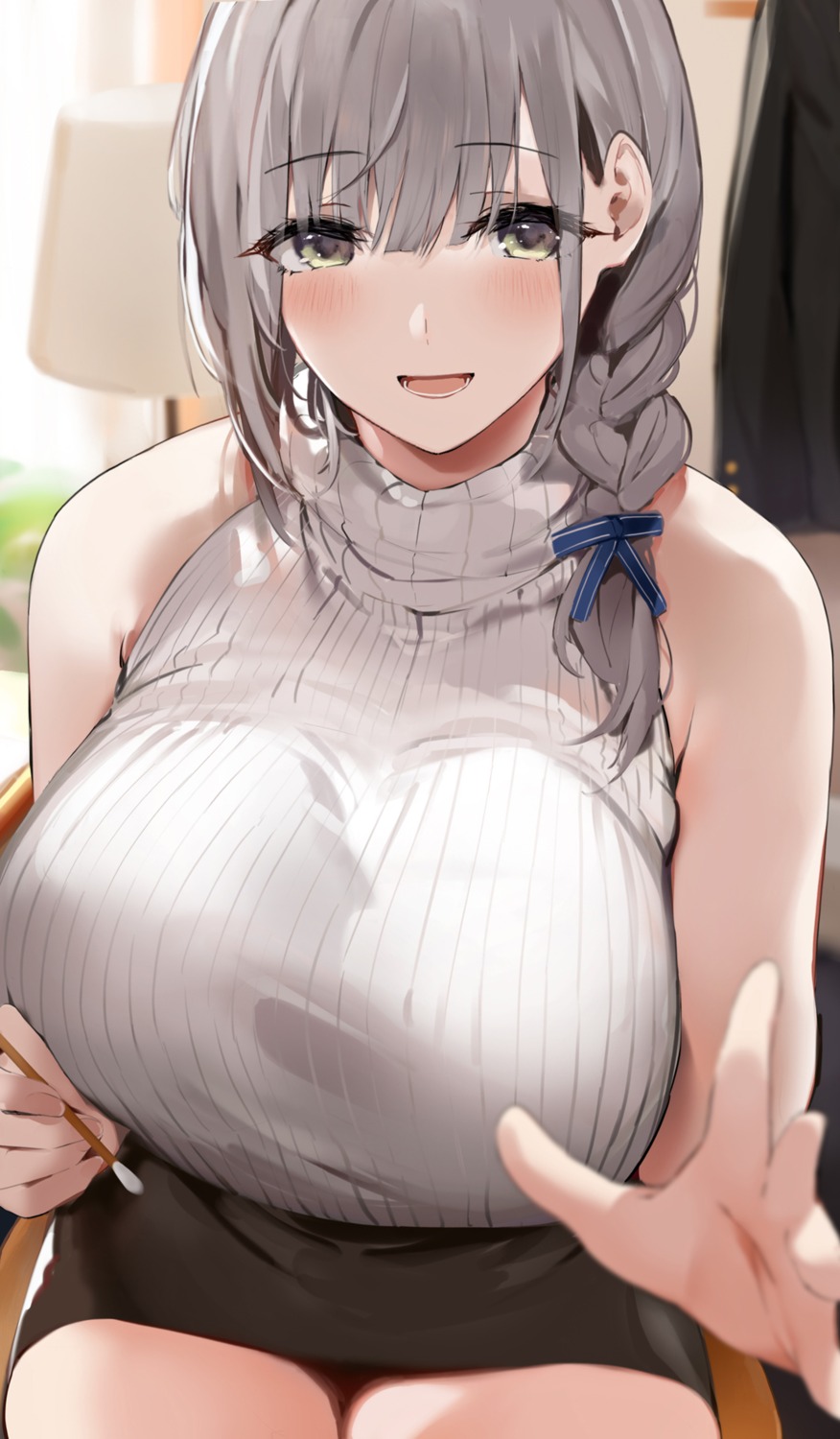 hololive, niii_(memstapak), shirogane_noel, sweater