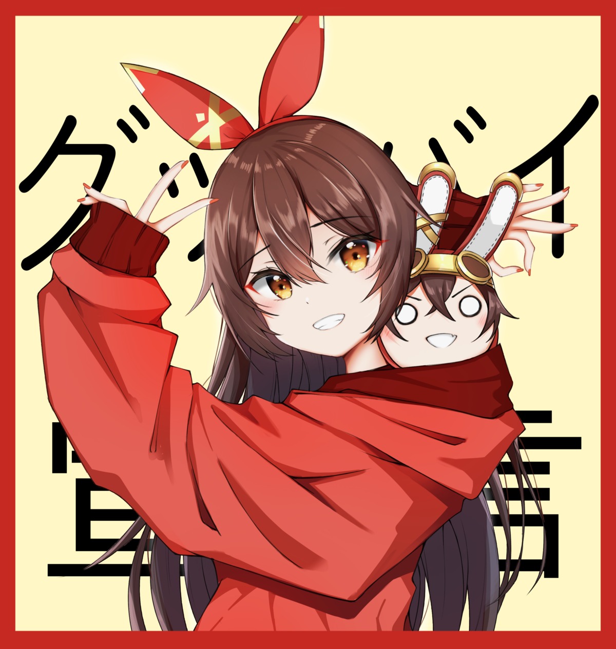 amber_(genshin_impact), chibi, genshin_impact, nahanmin