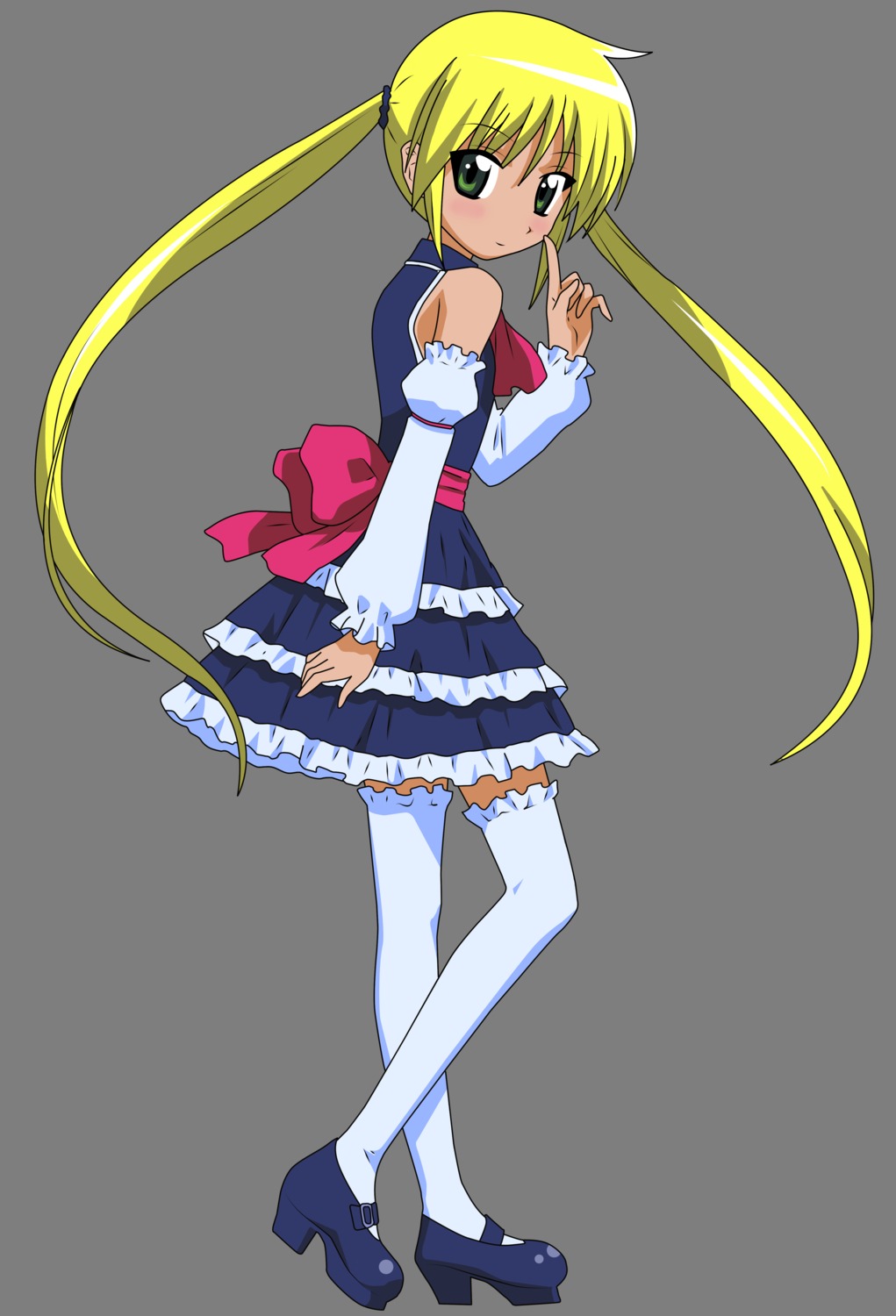 dress, hayate_no_gotoku, horiuchi_osamu, lolita_fashion, sanzenin_nagi, thighhighs, transparent_png, vector_trace