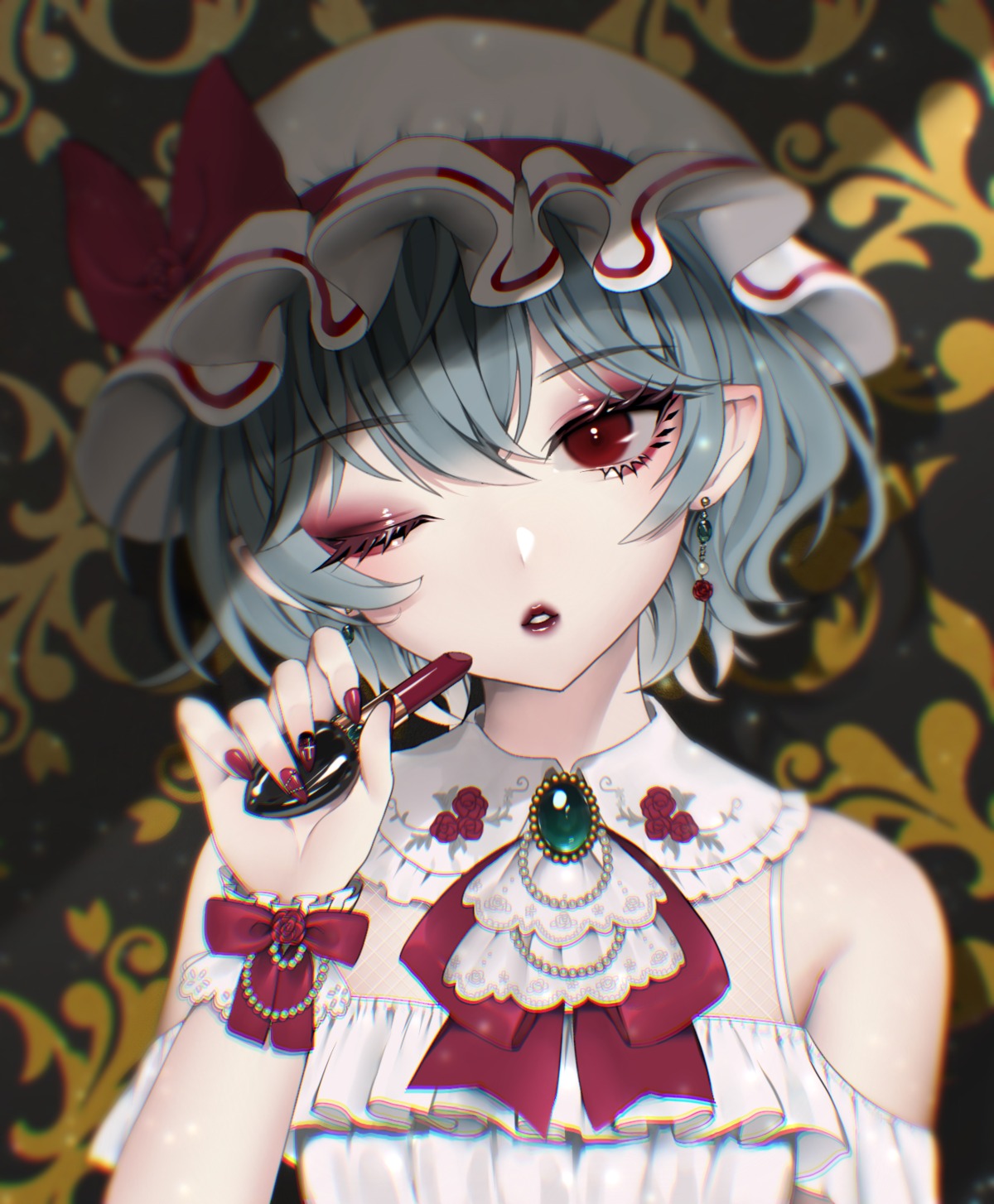 bitaro, pointy_ears, remilia_scarlet, touhou