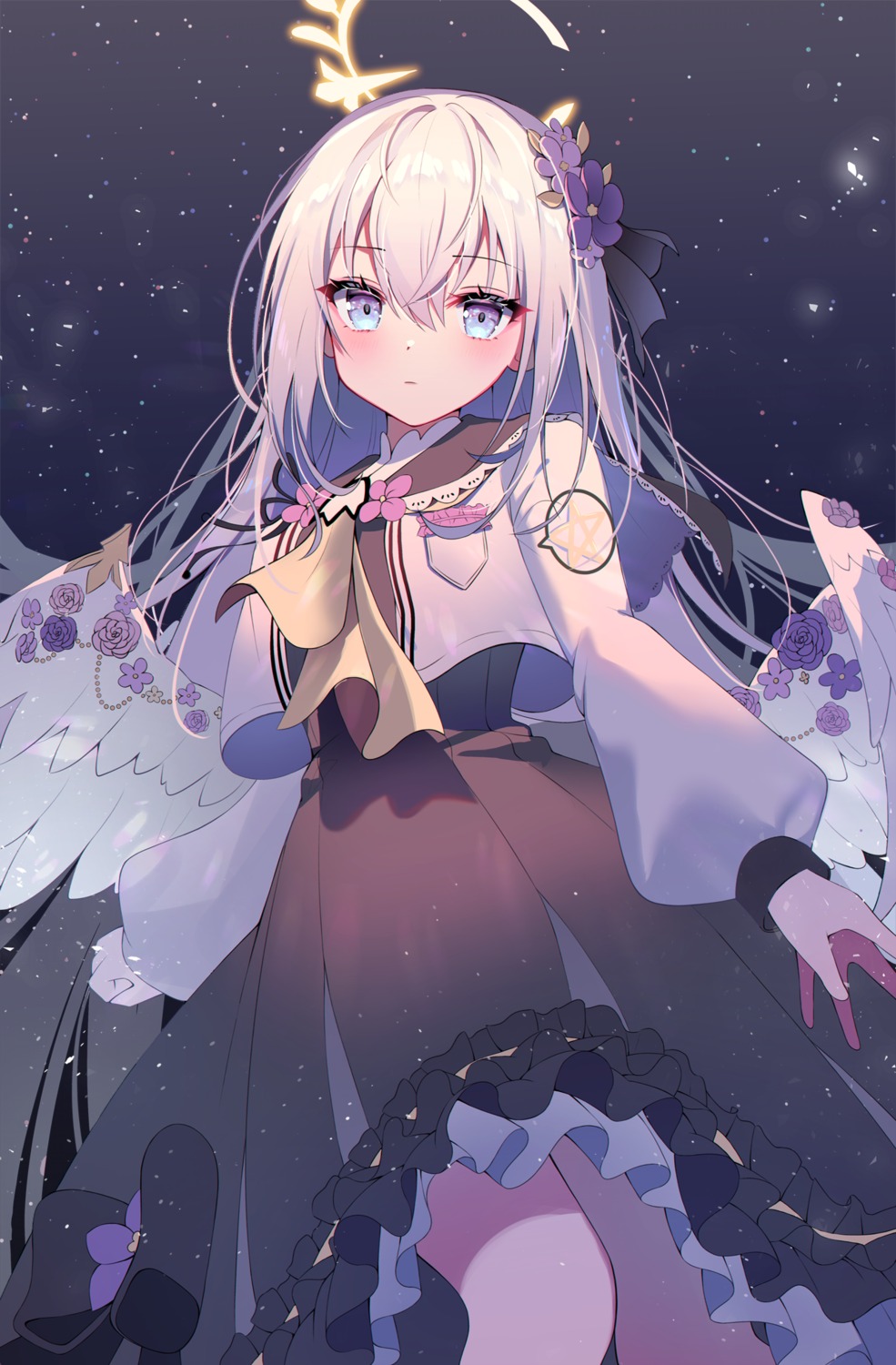 blue_archive, gin_(gin937), seifuku, shirasu_azusa, wings