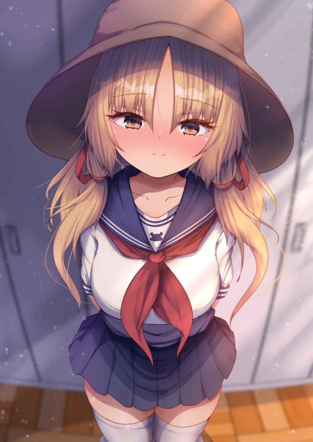 darumoon, moriya_suwako, seifuku, thighhighs, touhou