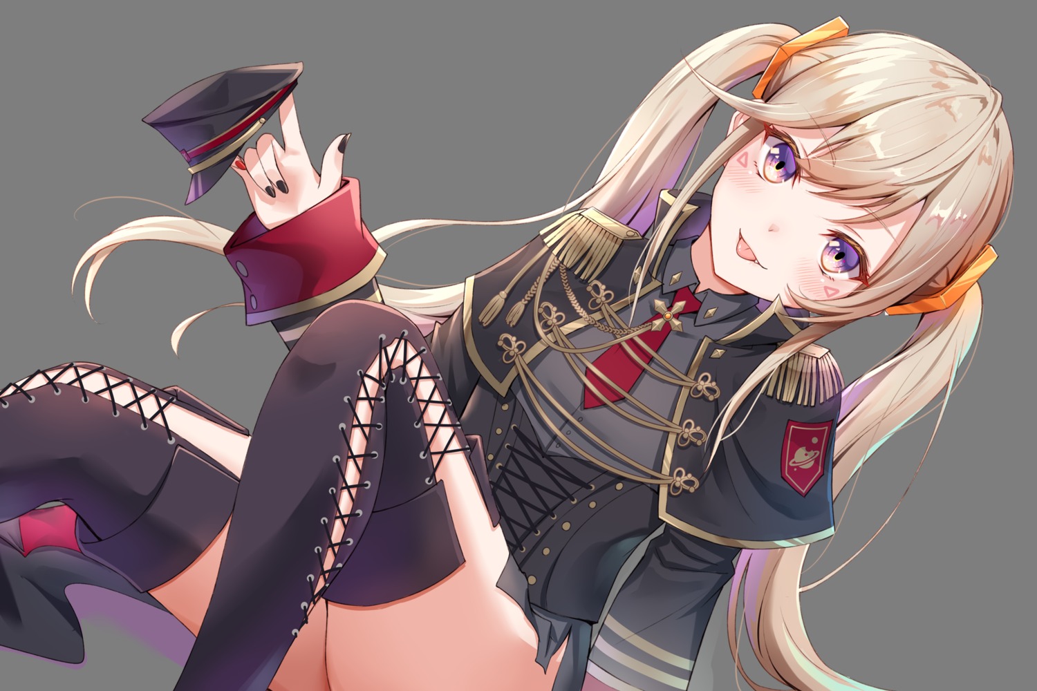 komori_met, skirt_lift, thighhighs, toki_(toki_ship8), transparent_png, uniform, vspo!