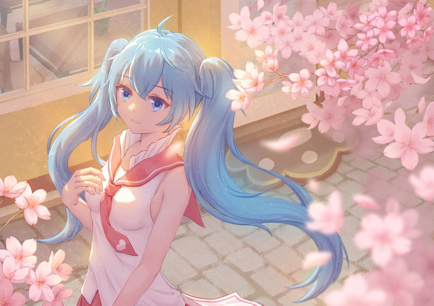 hatsune_miku, seifuku, tsuuyakukan_reni, vocaloid