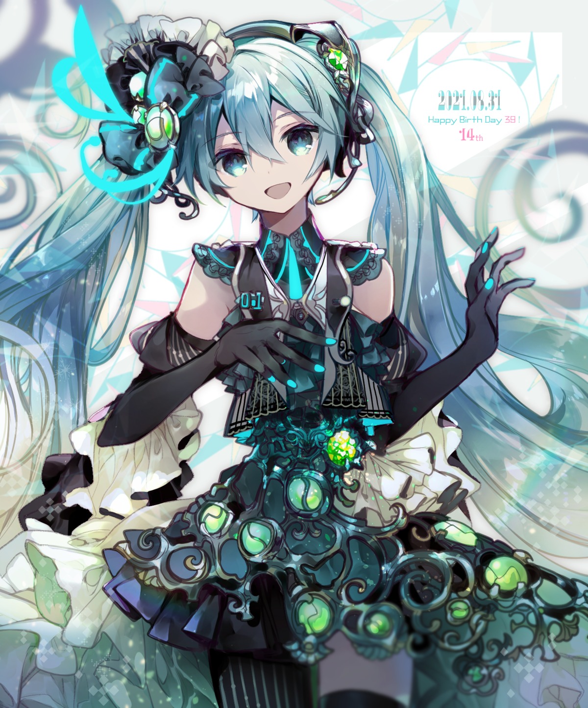cyawa, hatsune_miku, thighhighs, vocaloid
