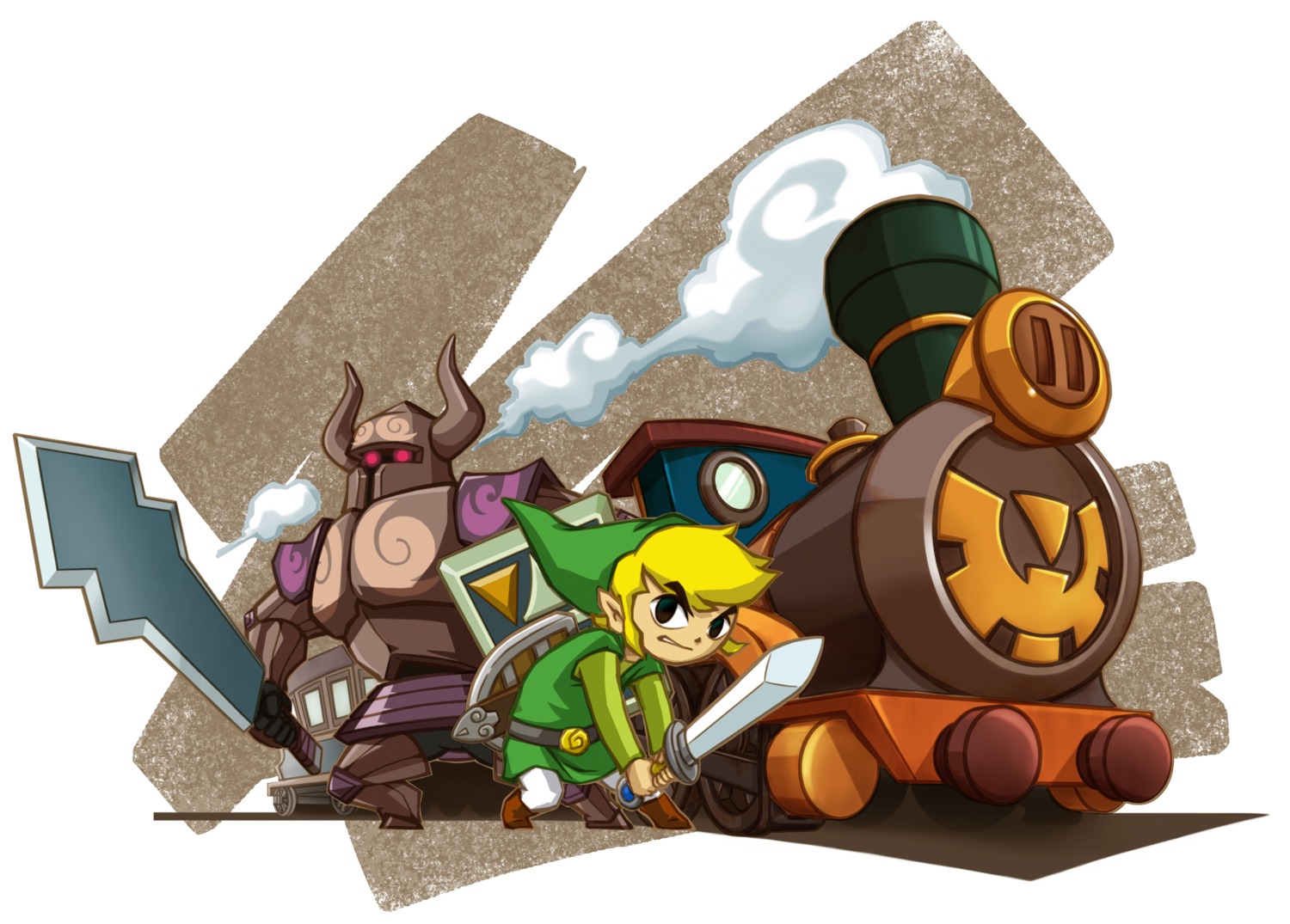 armor, horns, link, male, nintendo, phantom_(zelda), pointy_ears, spirit_train, sword, the_legend_of_zelda, the_legend_of_zelda:_spirit_tracks
