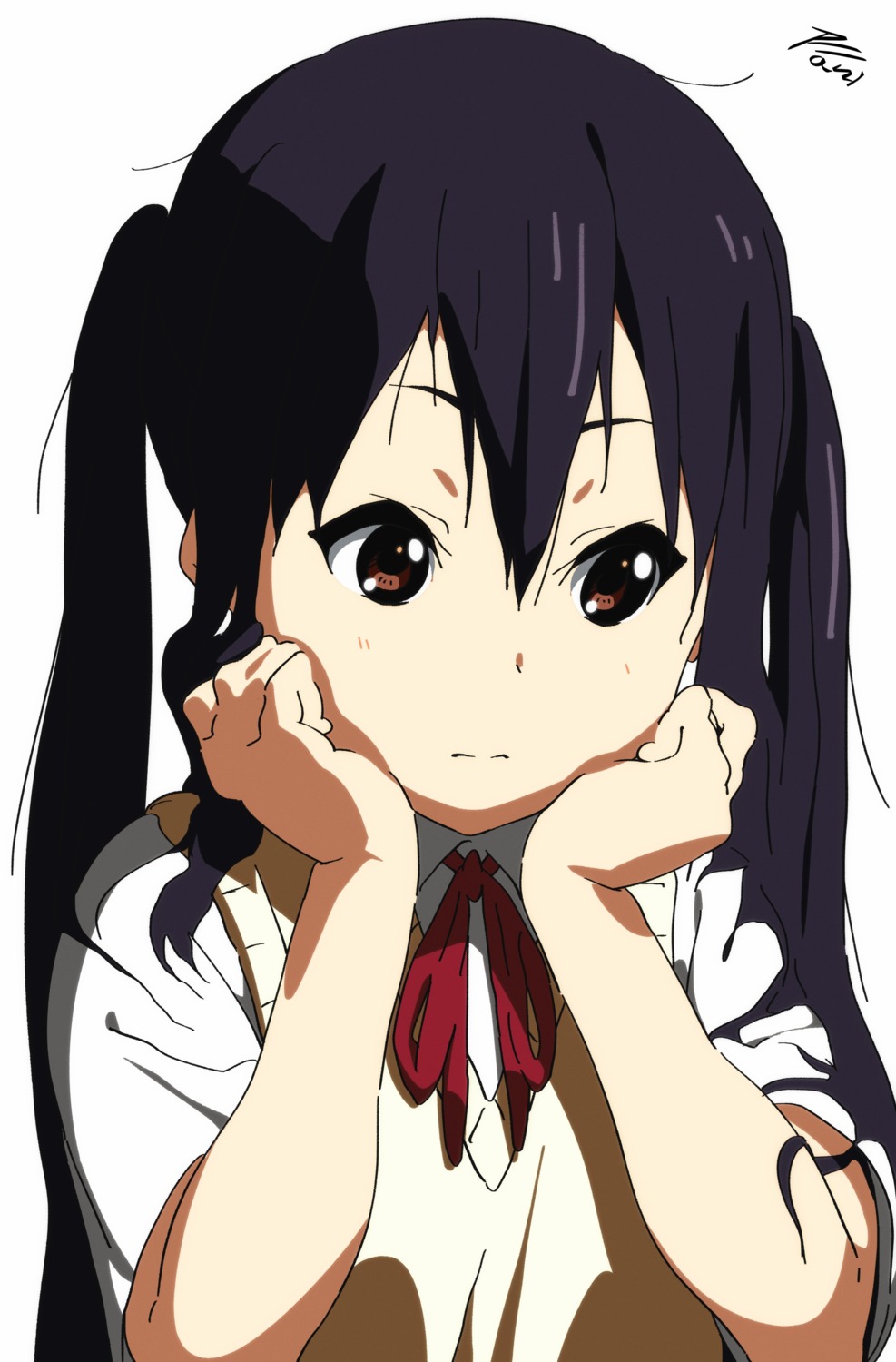 ani_, k-on!, nakano_azusa, seifuku, sweater