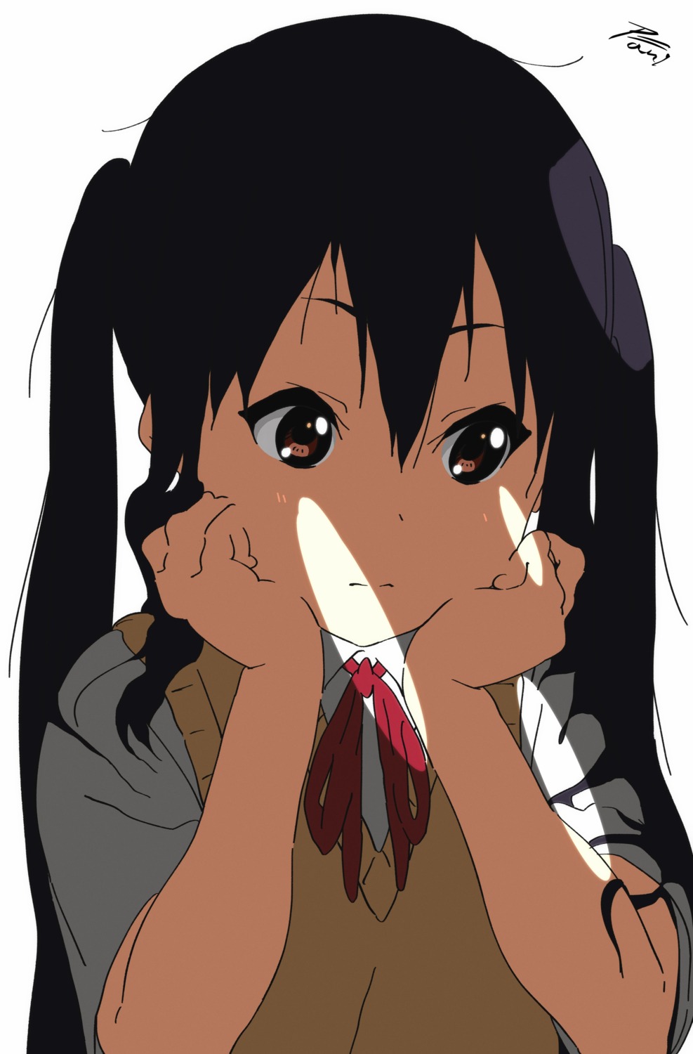 ani_, k-on!, nakano_azusa, seifuku, sweater