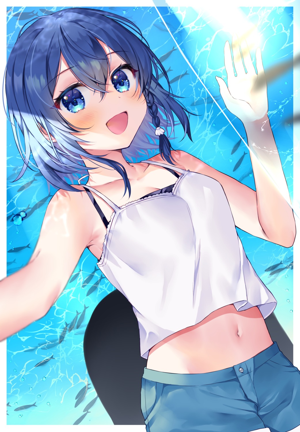 misakino_kukuru, selfie, shiroi_suna_no_aquatope, yam_(yamap_mako)