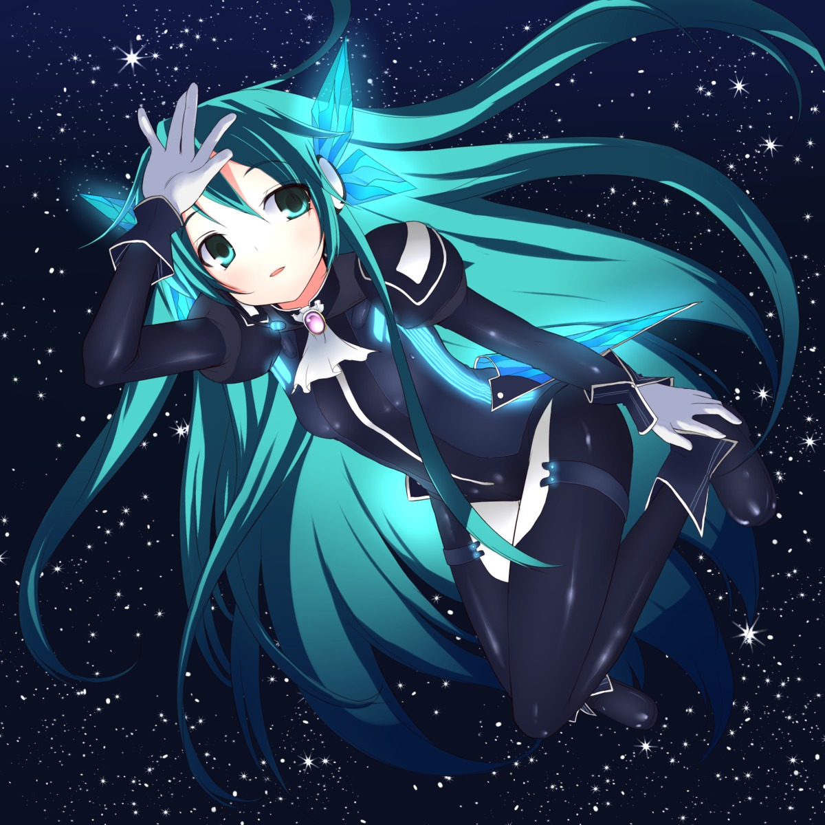 bodysuit, hatsune_miku, hiraga_matsuri, project_diva, vocaloid