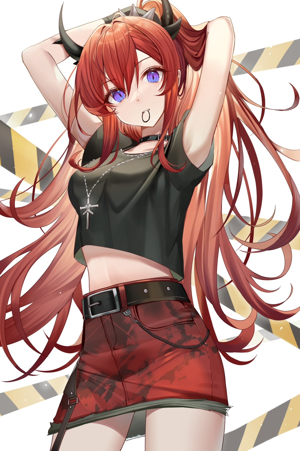 arknights, horns, ion_(on01e), surtr_(arknights)