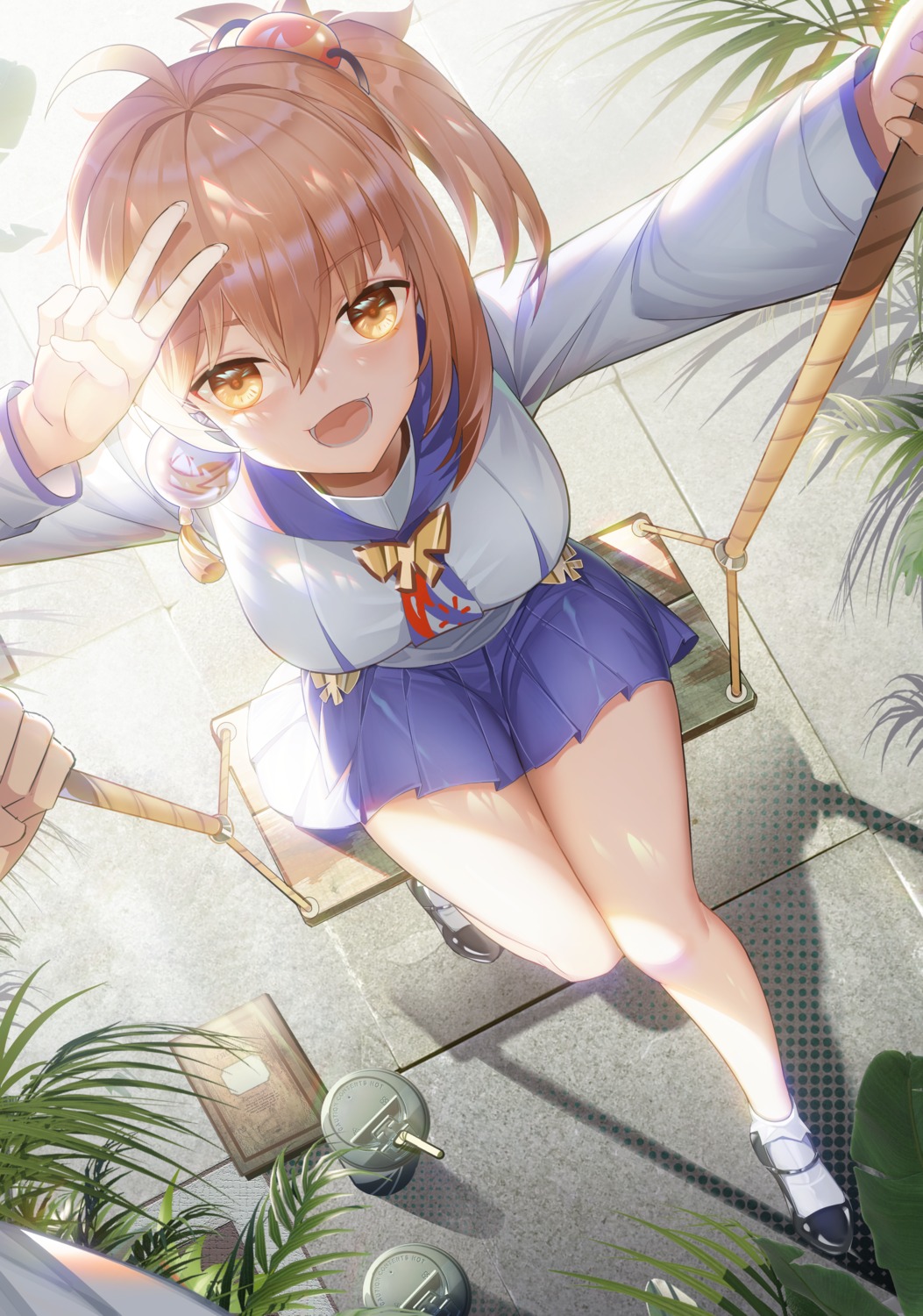 genshin_impact, jinjide_shaonian, seifuku, yoimiya