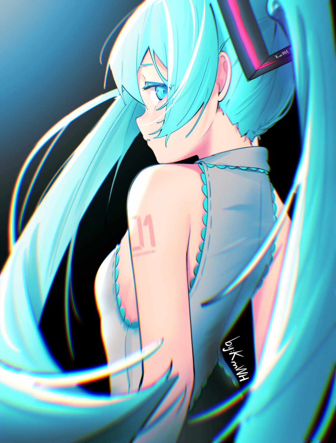 hatsune_miku, kmwh, tattoo, vocaloid