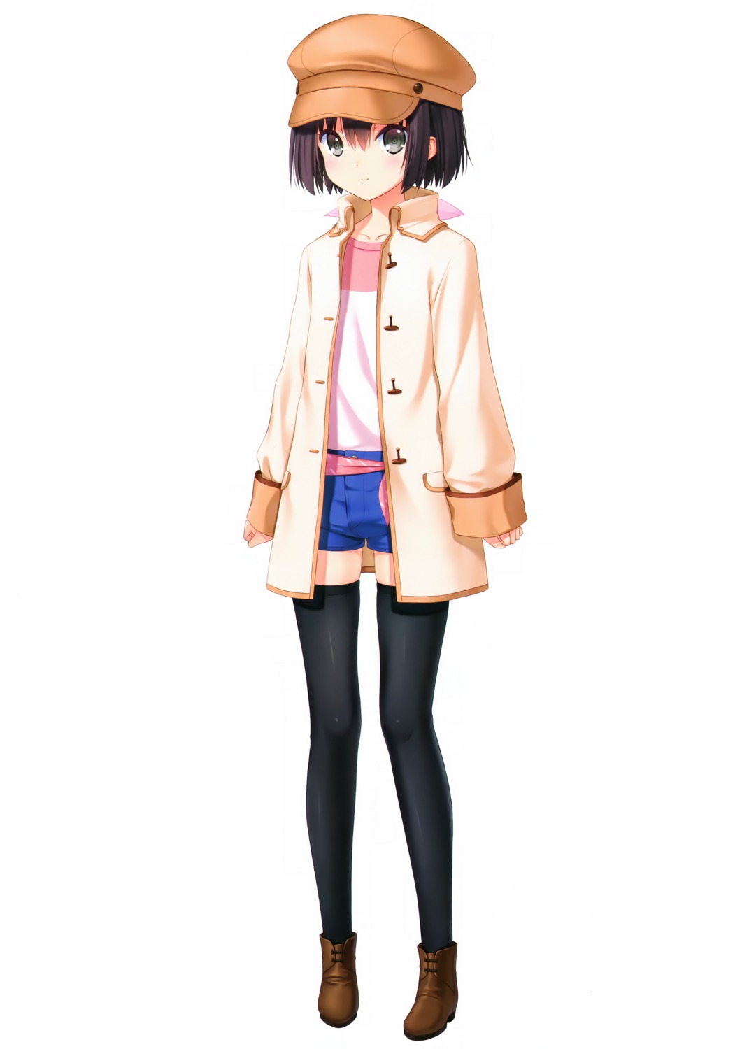 key, na-ga, nanami_(summer_pockets), summer_pockets, summer_pockets_reflection_blue, thighhighs